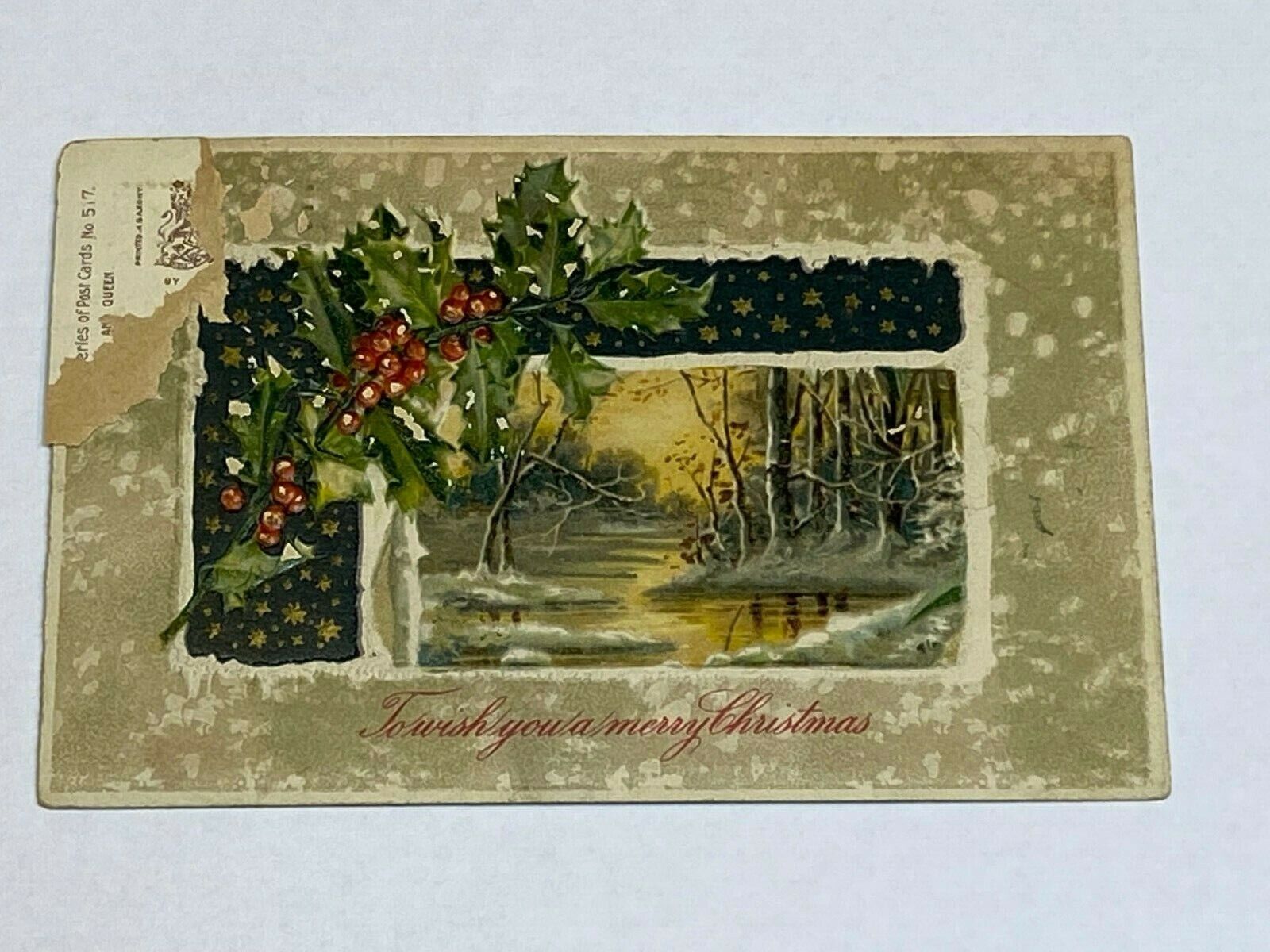 London Ontario Solandt Germany Antique Christmas Postcard Vintage Holiday 1909