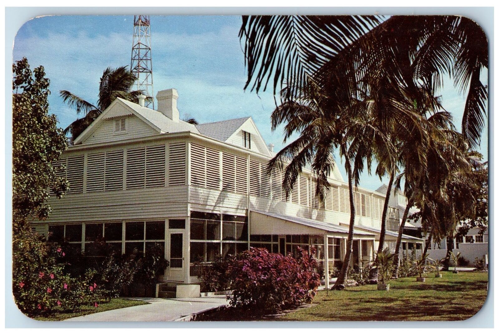 c1960s The Little White House Key West Florida FL Unposted Vintage Postcard