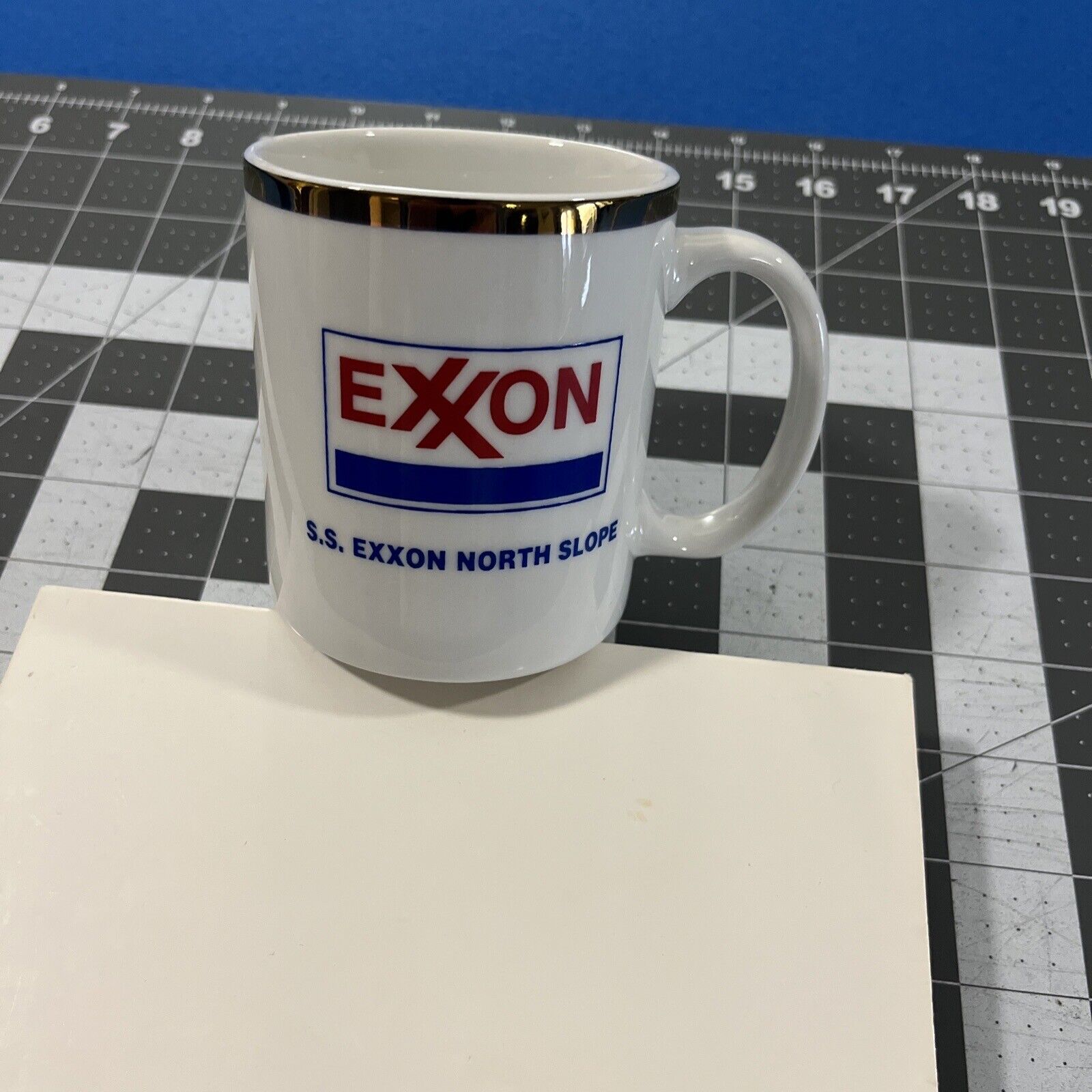 VTG Exxon Oil Coffee Mug / Cup - S.S. EXXON NORTH SLOPE
