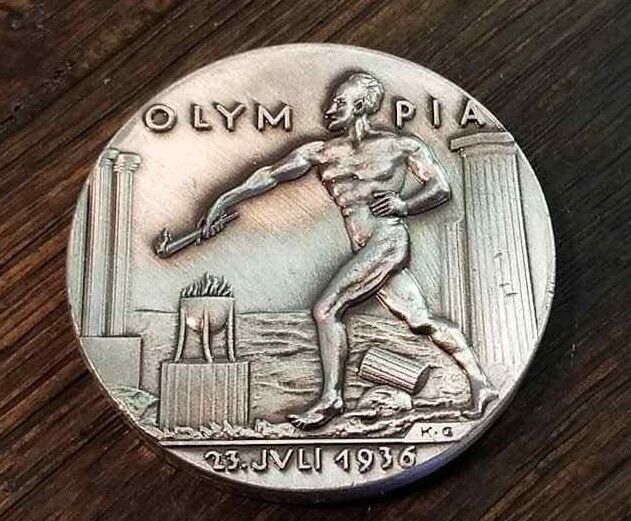 German Karl Goetz Medal Medallion coin Olympia BERLIN Olympics 1936