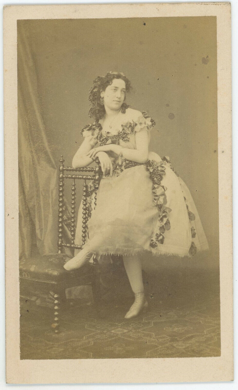 CDV circa 1865. The Mariquita Dancer? By Ulric Grob in Paris. Dance. Dance.