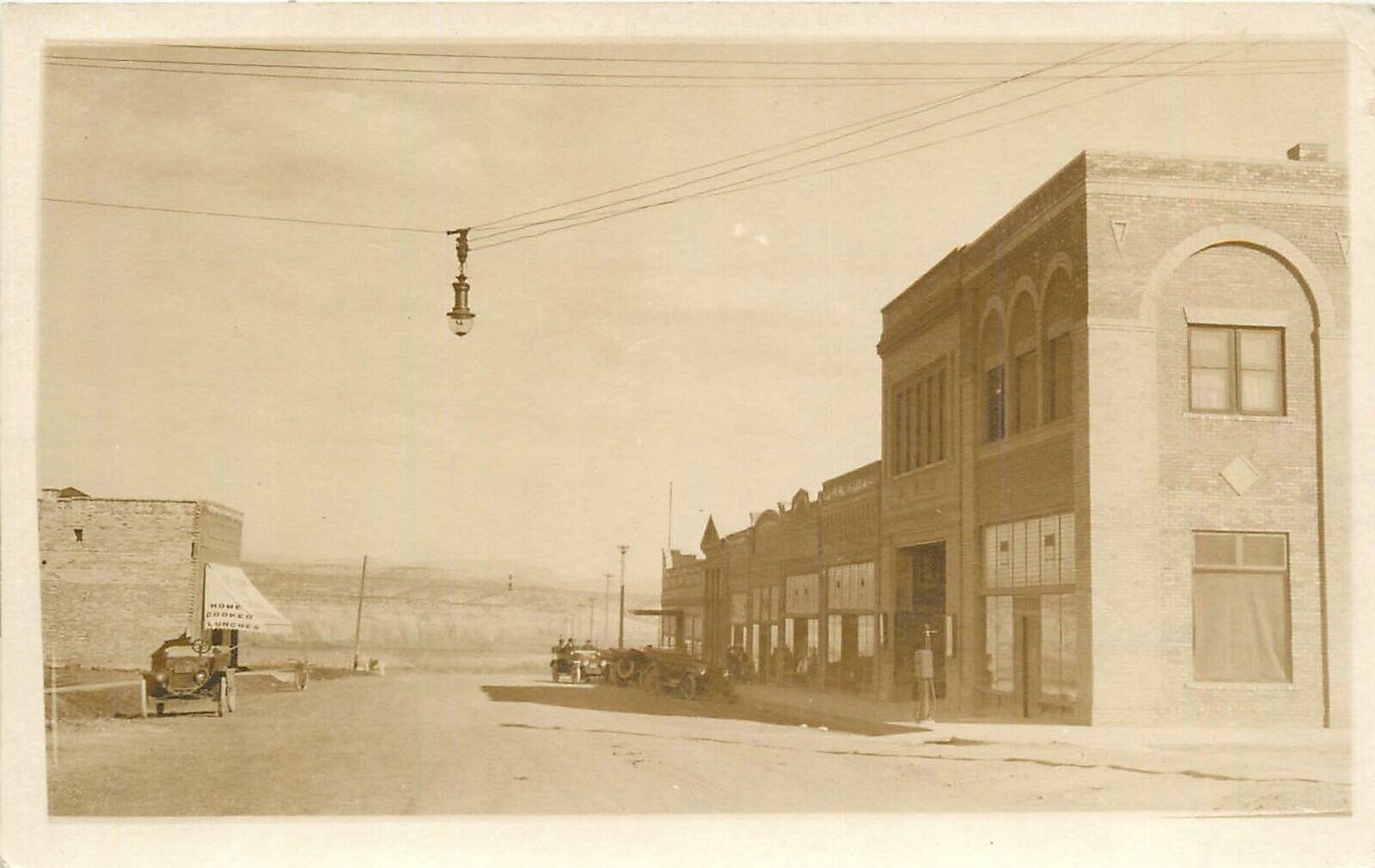 Postcard RPPC C-1910 Arizona Clarkdale Street View Automobiles AZ24-4731