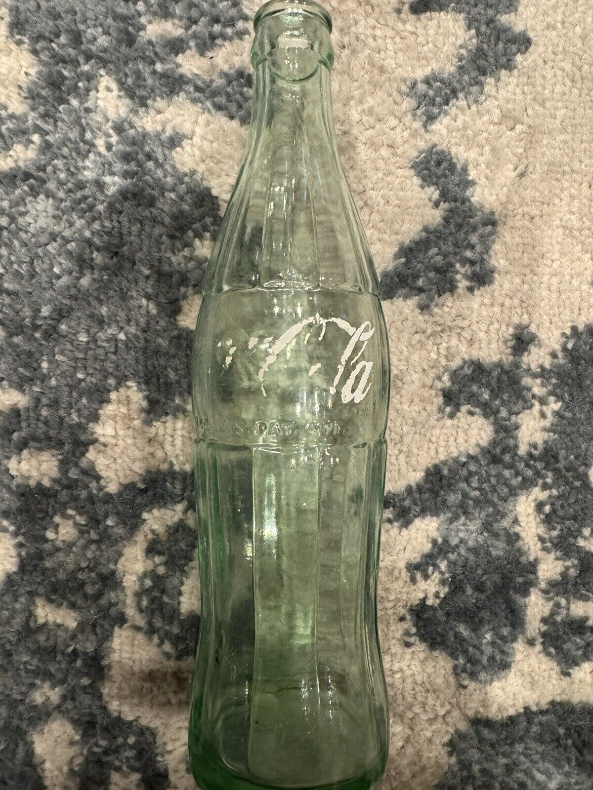 Crown Top 12 Oz Vintage Coca Cola Coke Soda Bottle Green Glass