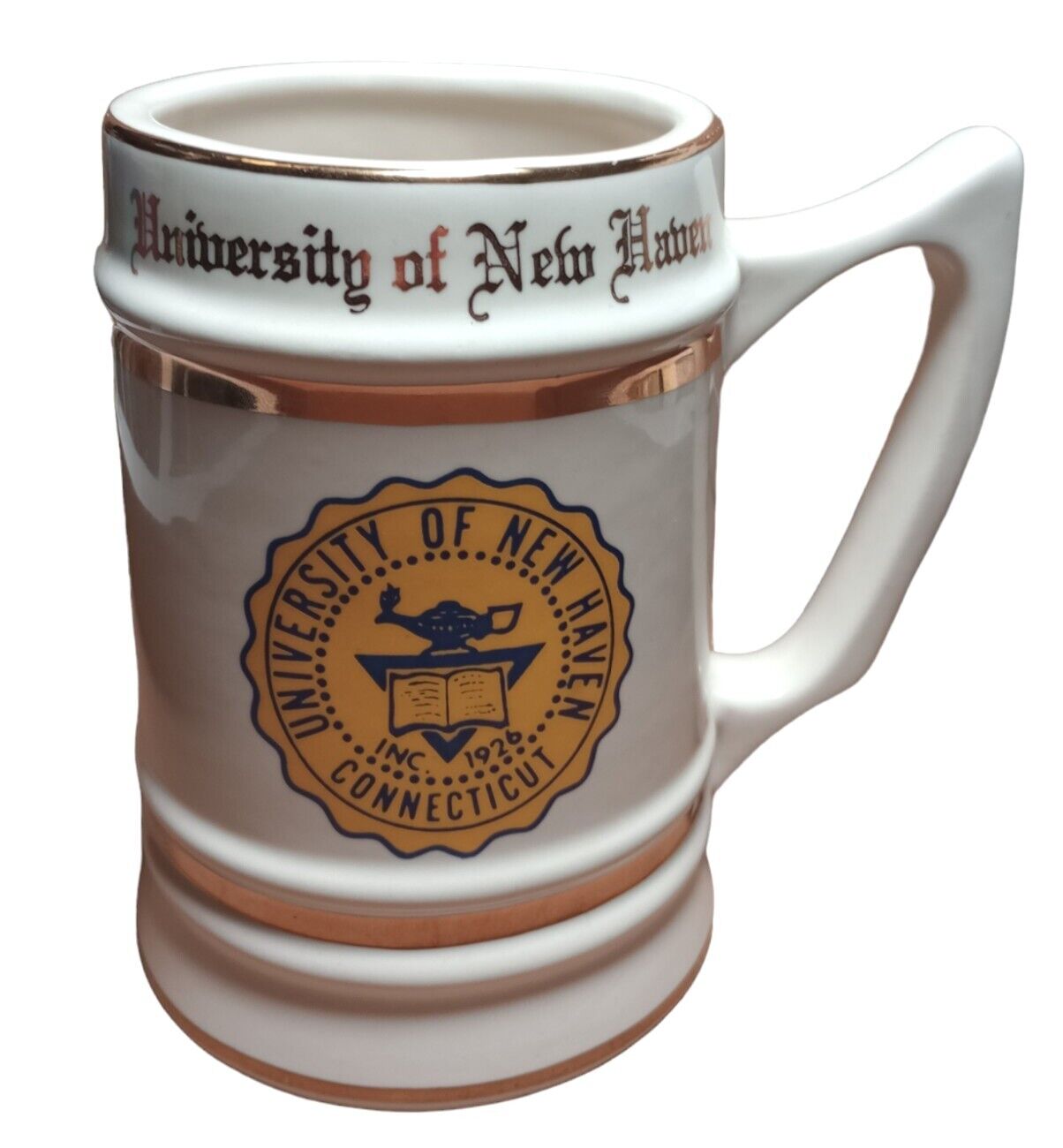 VINTAGE W.C. Bunting University Of New Haven Connecticut Inc 1926 Beer Stein Mug