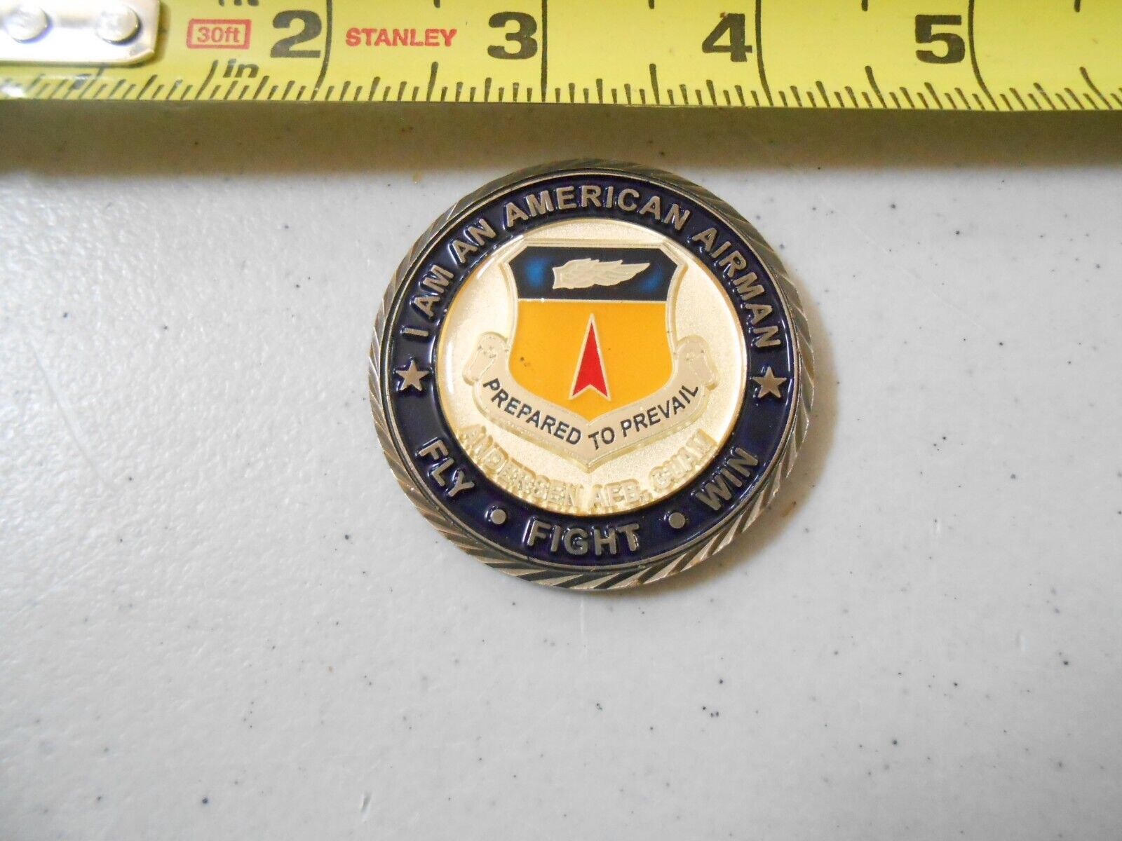 RARE COMMANDER CHIEF 36TH WG WING GROUP ANDERSEN GUAM MILITARY CHALLENGE COIN