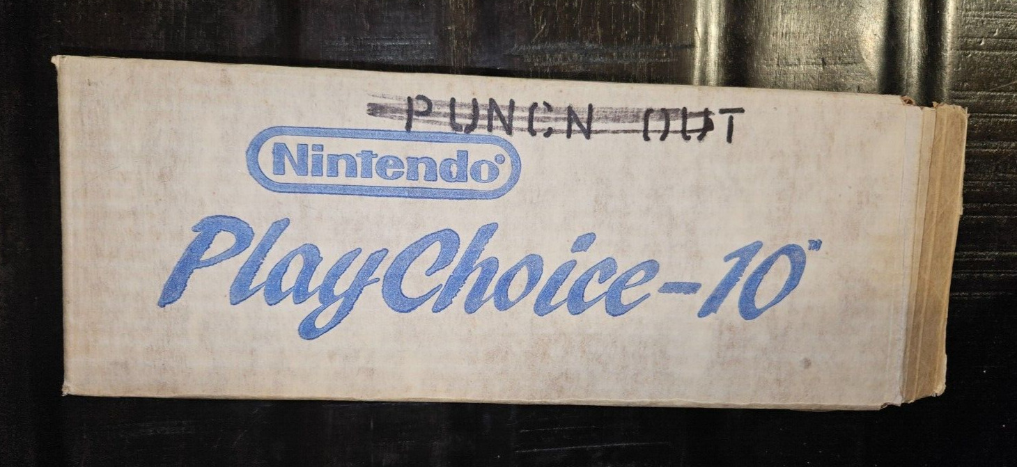 OG RARE Boxed Nintendo Playchoice 10  Mike Tyson’s Punch-Out Cart Pc-10 PCB Cart