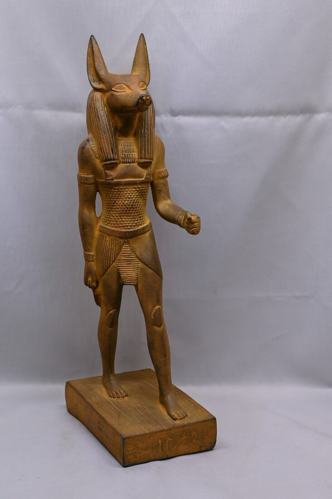 Anubis - Egyptian statue of God Anubis standing - ancient stone - made in egypt