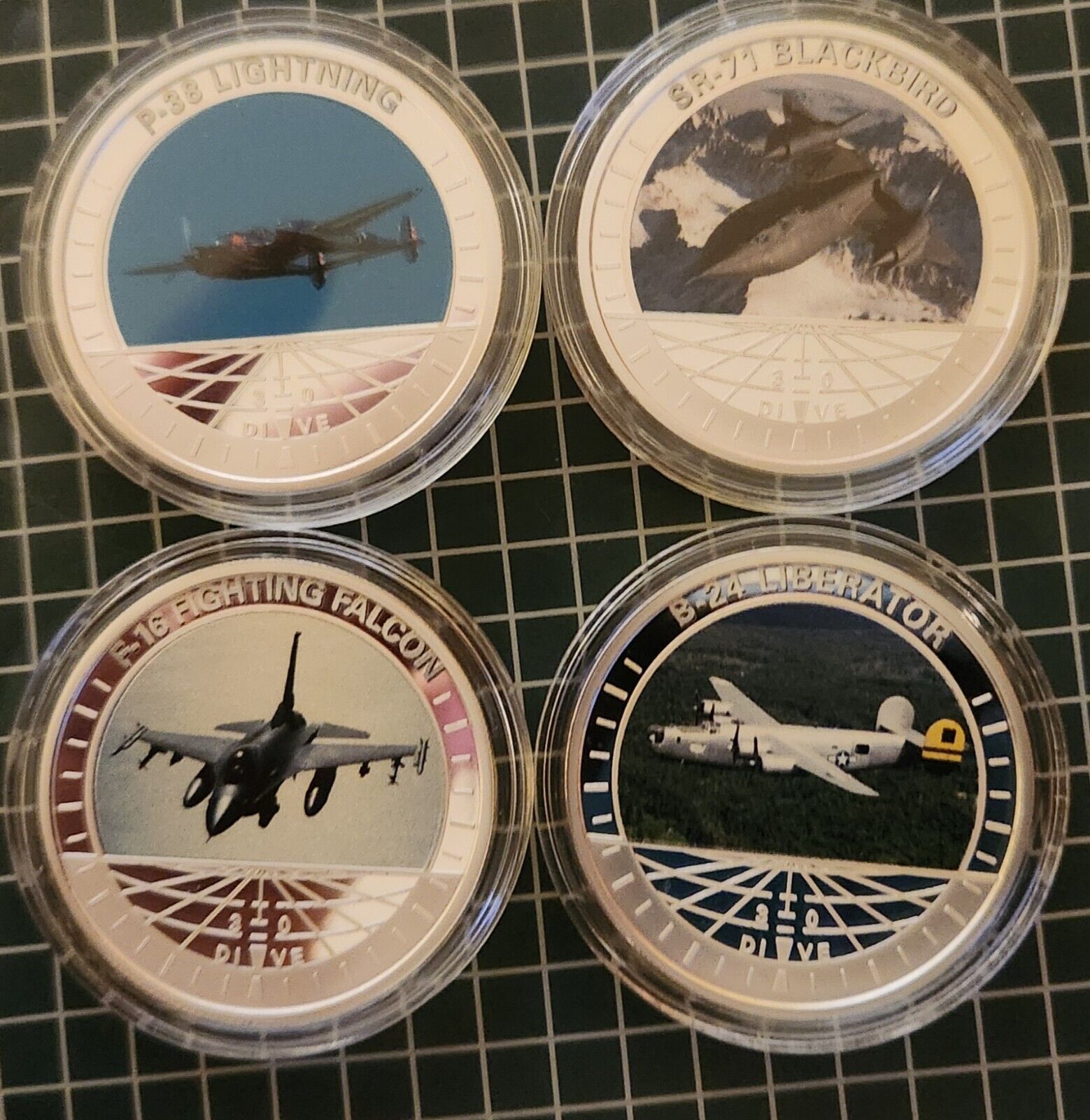 Lockheed Martin Aircraft Coins (4)
