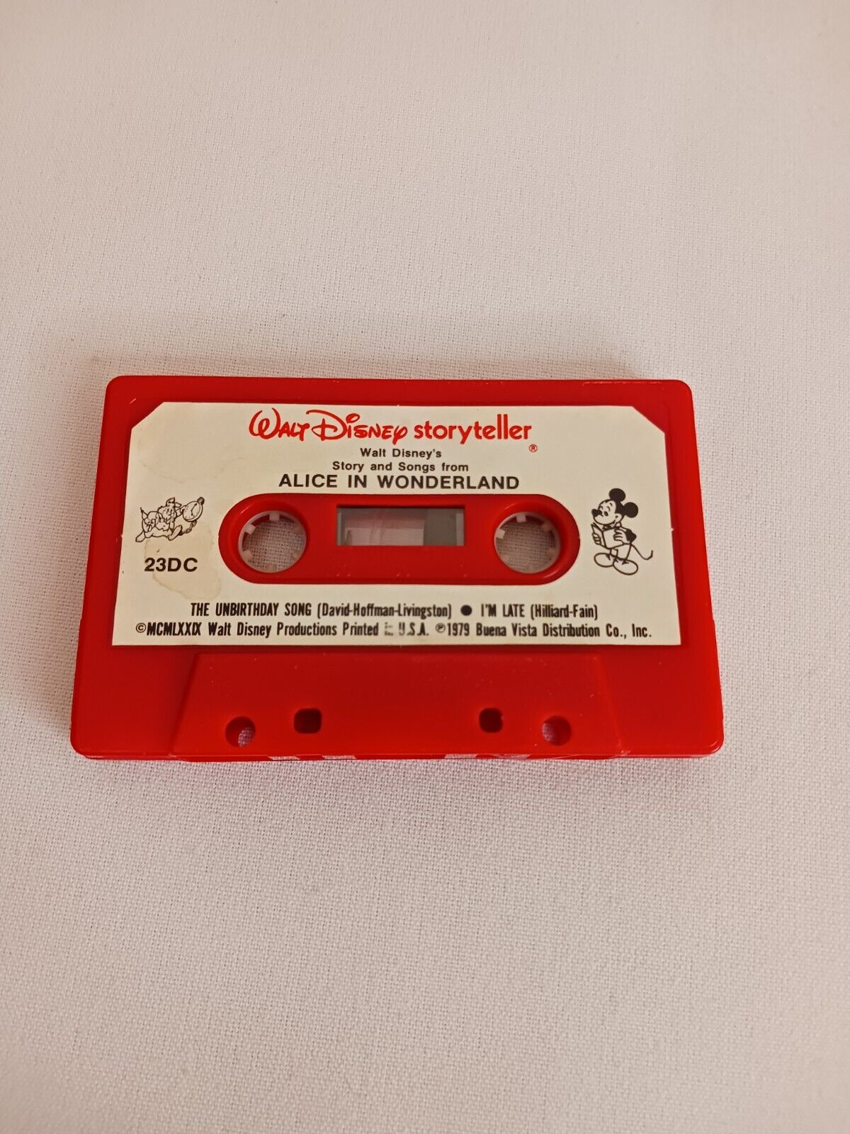 Walt Disney Storyteller Cassette Tape Alice In Wonderland Vintage 1978