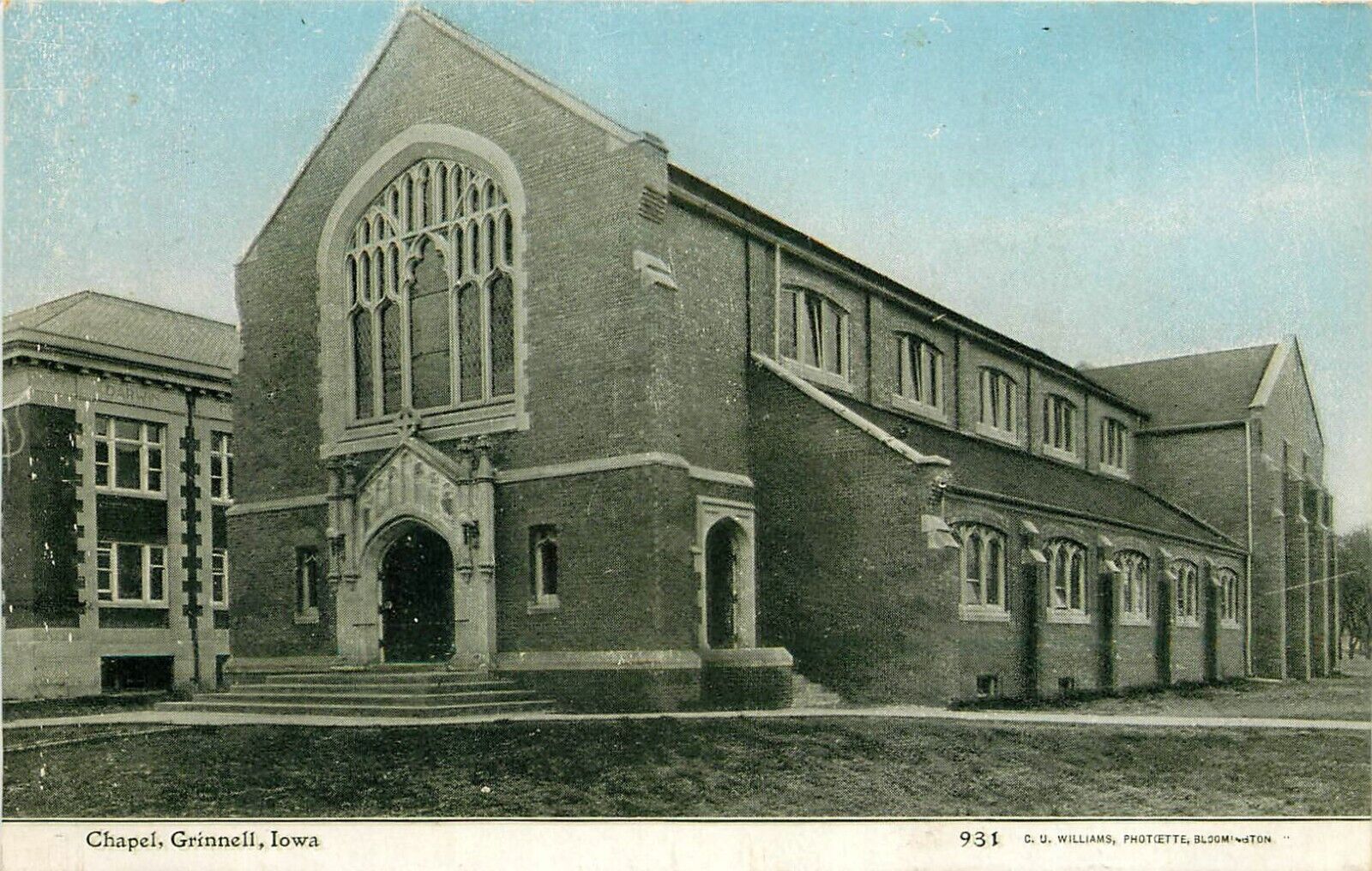 c1910 Chapel Building, Grinnell, Iowa Postcard