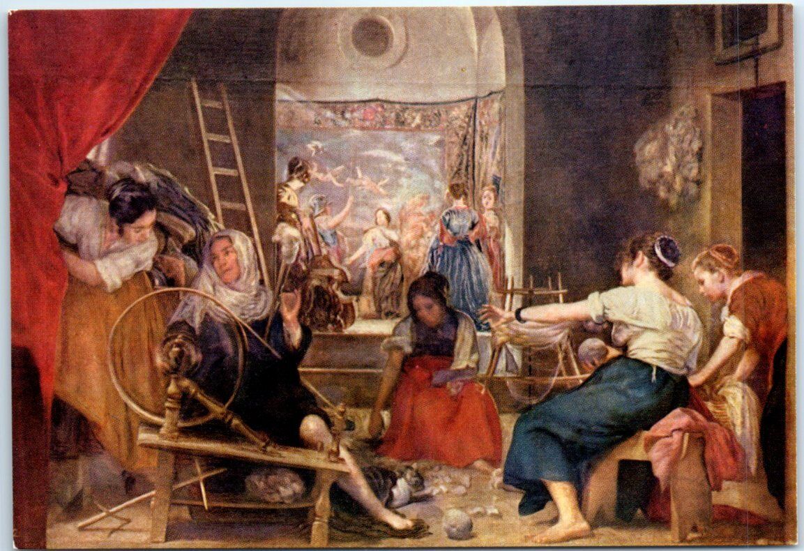 Postcard - Las Hilanderas By Velazquez, Museo Del Prado - Madrid, Spain