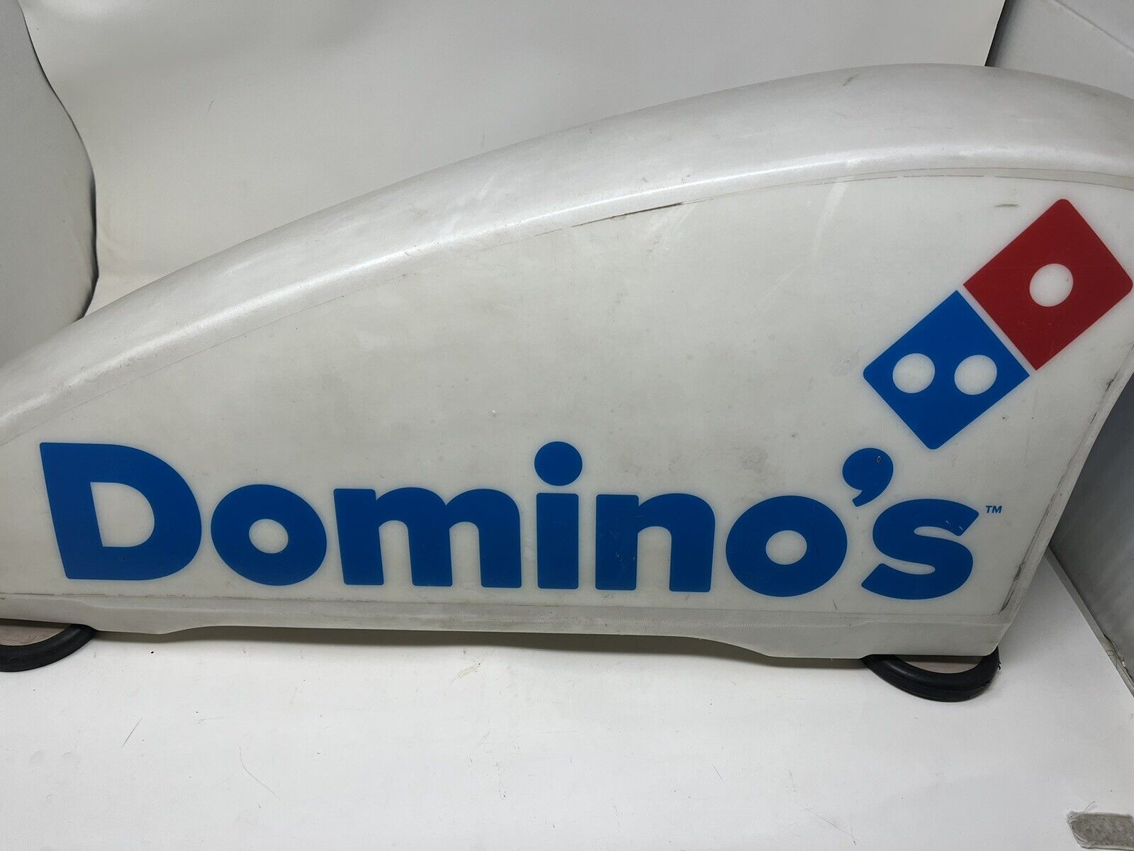 Vintage Domino’s Pizza Magnetic Car Topper Delivery Driver Roof Sign