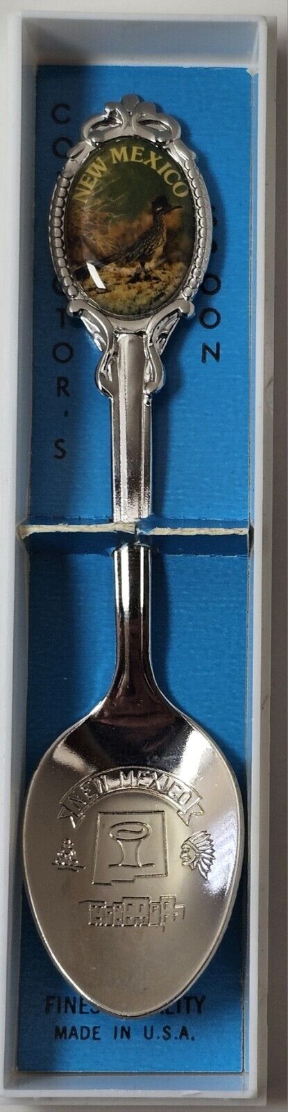Vtg New Mexico Souvenir Etched Collector\'s Spoon Made In USA New In Box