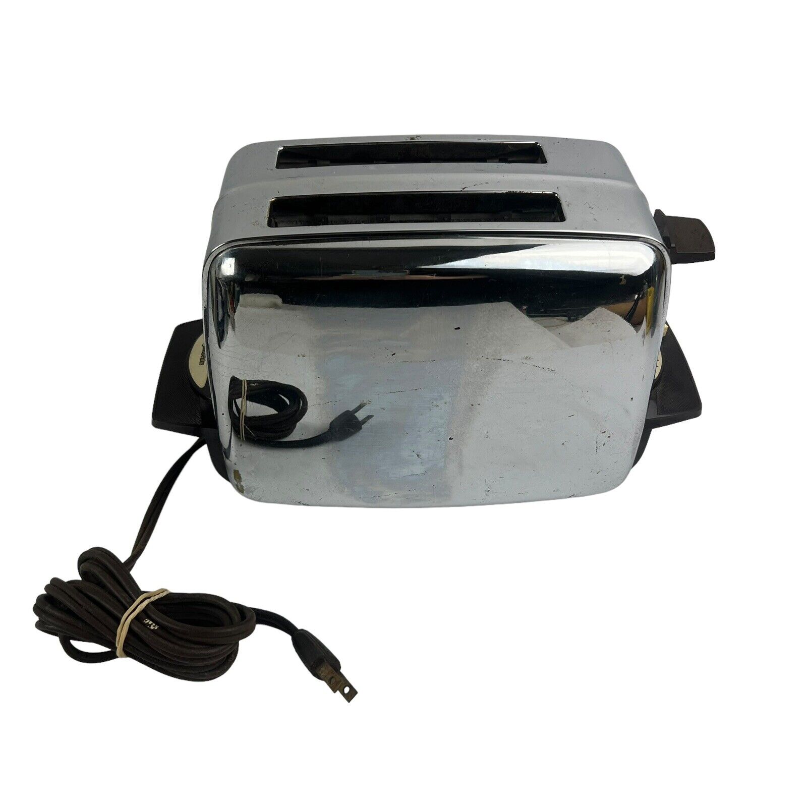Vintage Sunbeam T-10B-1 Toaster Chrome Tested Heats NO Pop Up