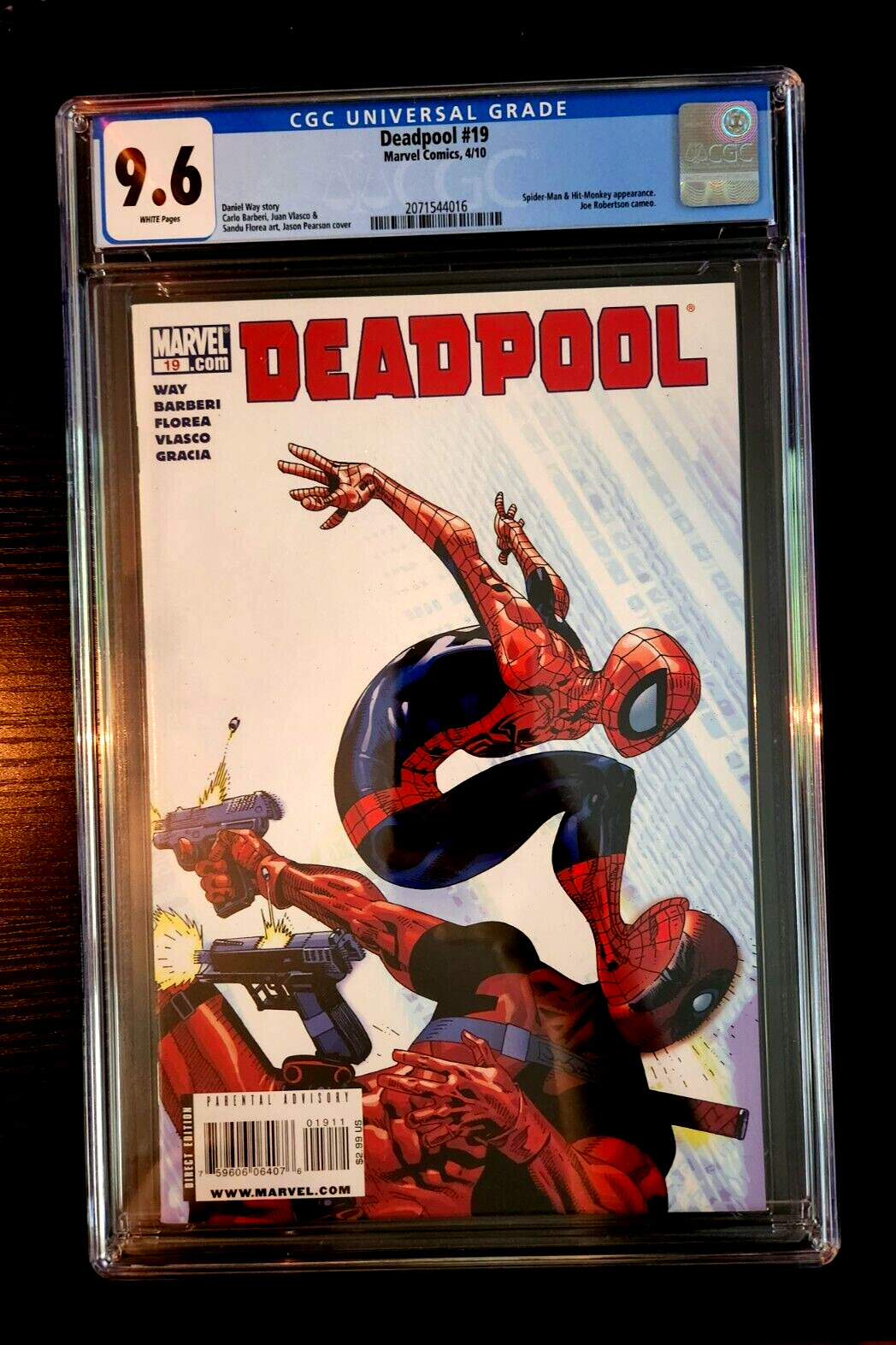 DEADPOOL #19 CGC 9.6 - WHITE PAGES- BEST PRICE EBAY- SPIDER-MAN EARLY HIT-MONKEY