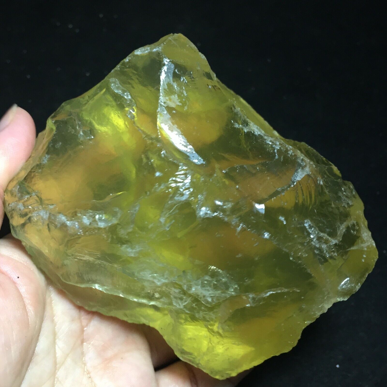 568g Natural CITRINE Crystal Rough Raw Stone Rock Specimen Brazil 551
