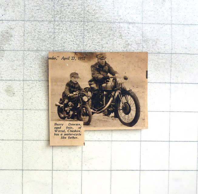 1937 Barry Dawson, Aged Four, Wirral Cheshire Has Own Motorbike