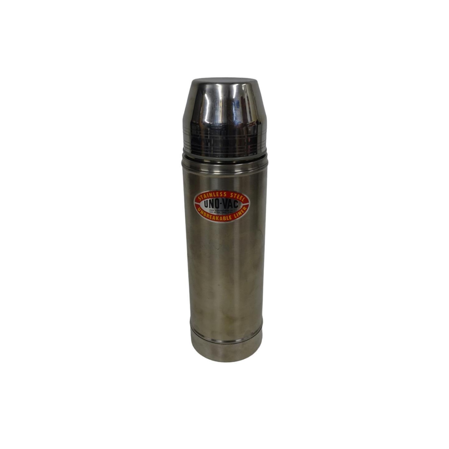 Uno-Vac Stainless Steel 1 Qt Thermos Unbreakable Liner 32 Oz Vacuum Bottle