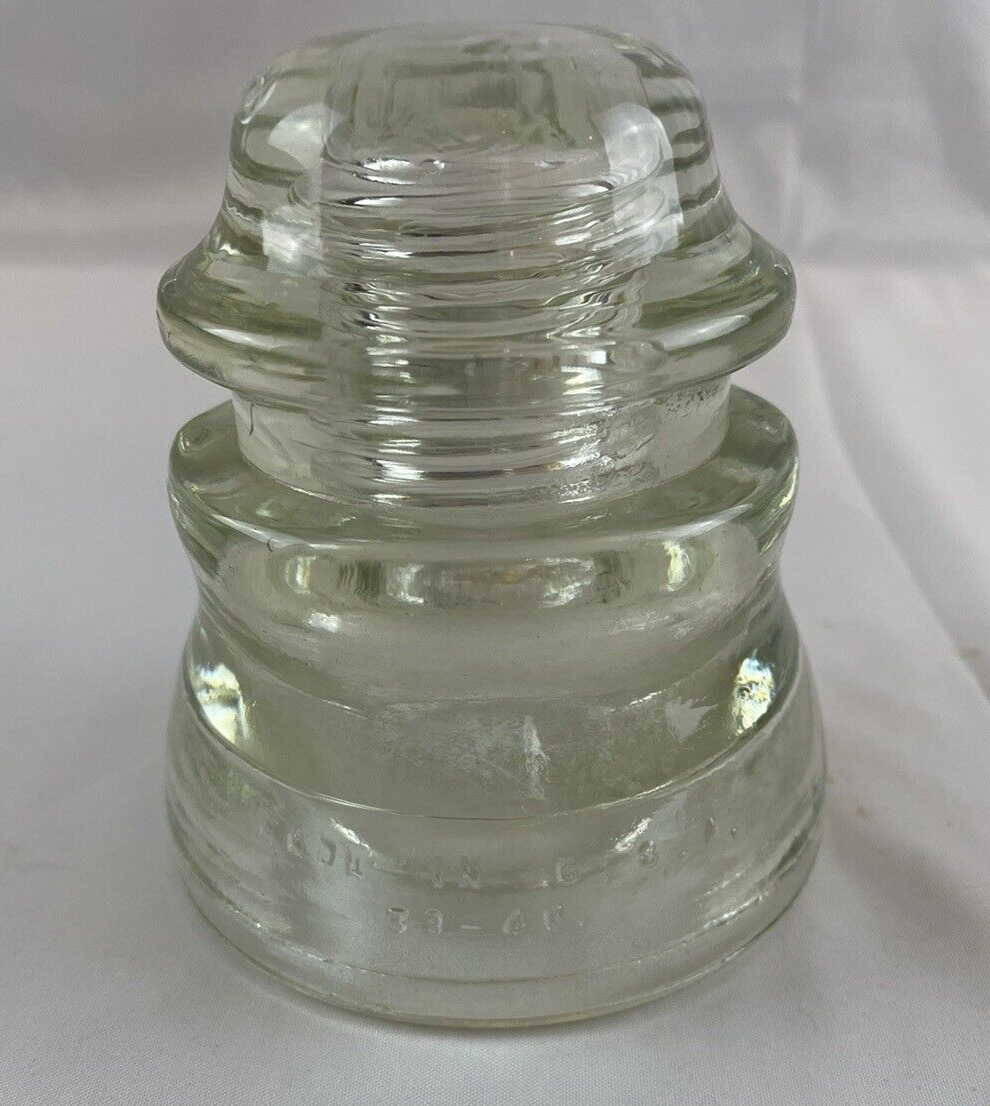 Hemmingray Glass Insulator 45 Made in USA  38-40 Vintage