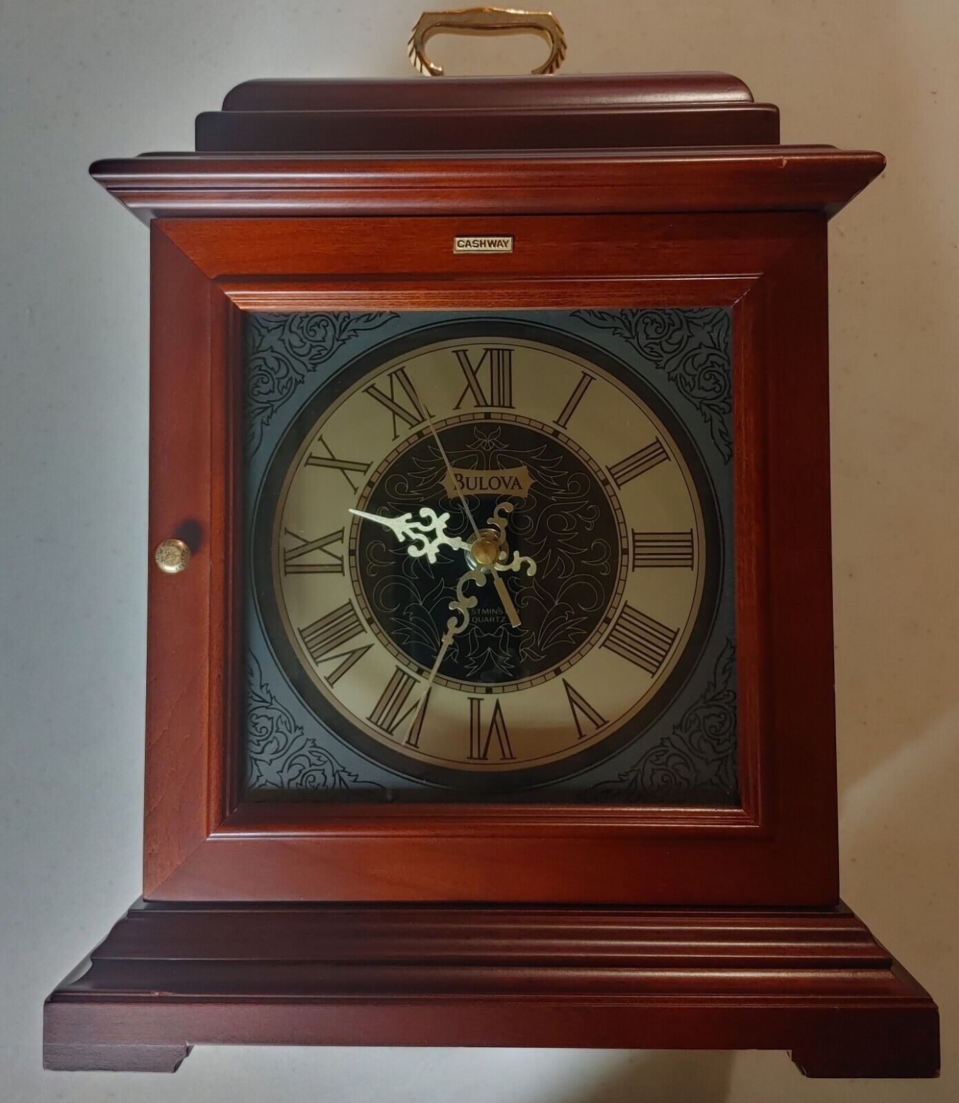 Bulova B1873 mantel clock With Westminster Chime.