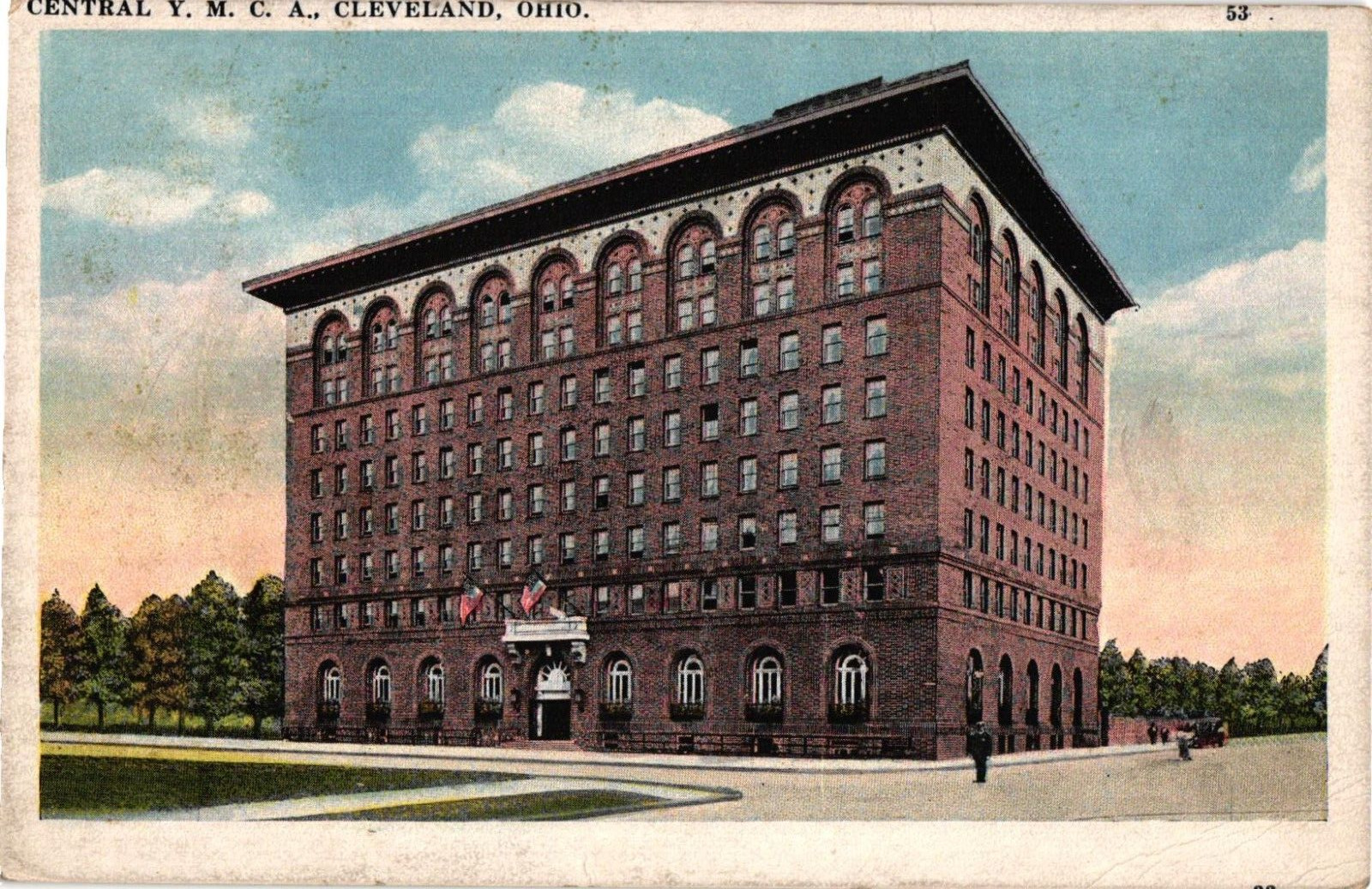 Postcard Central Y.M.C.A., Cleveland, Ohio
