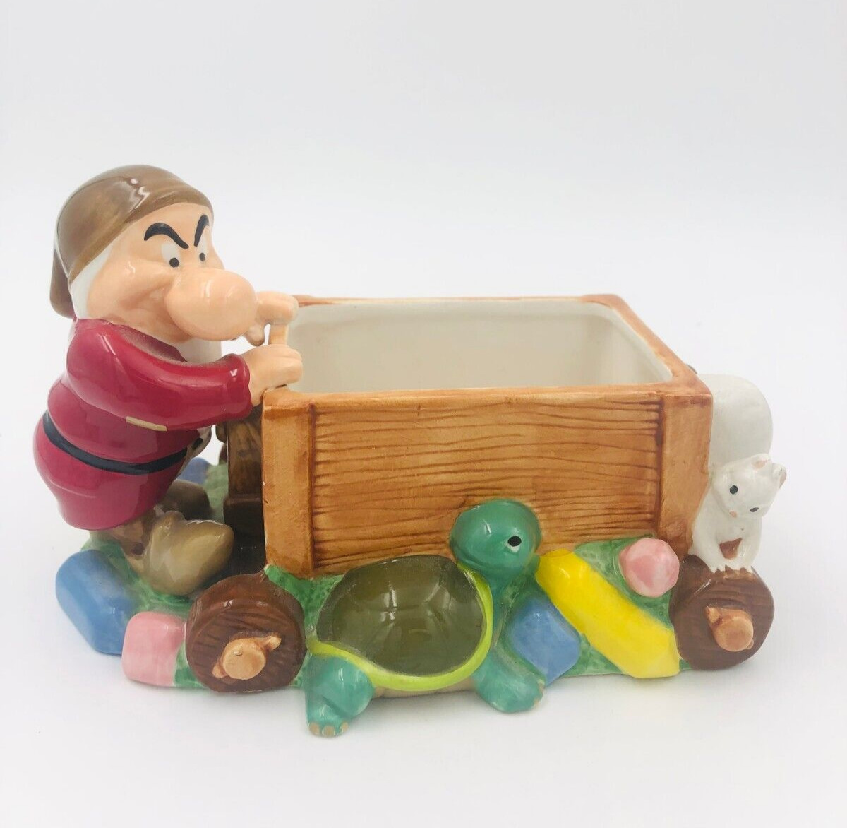 Vintage Disney Treasure Craft Grumpy Candy Dish/Planter 3\