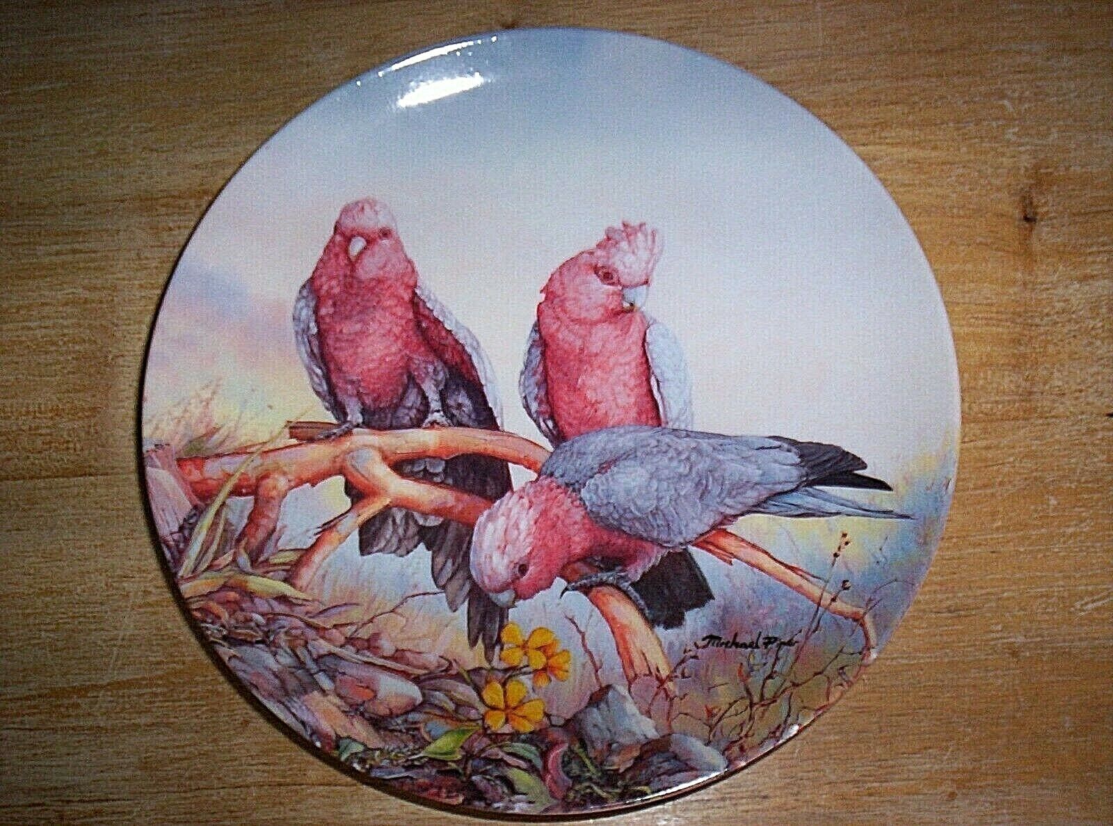 2nd Plate Australian Birds of the Bush Series FEASTING GALAHS Michael Piper 