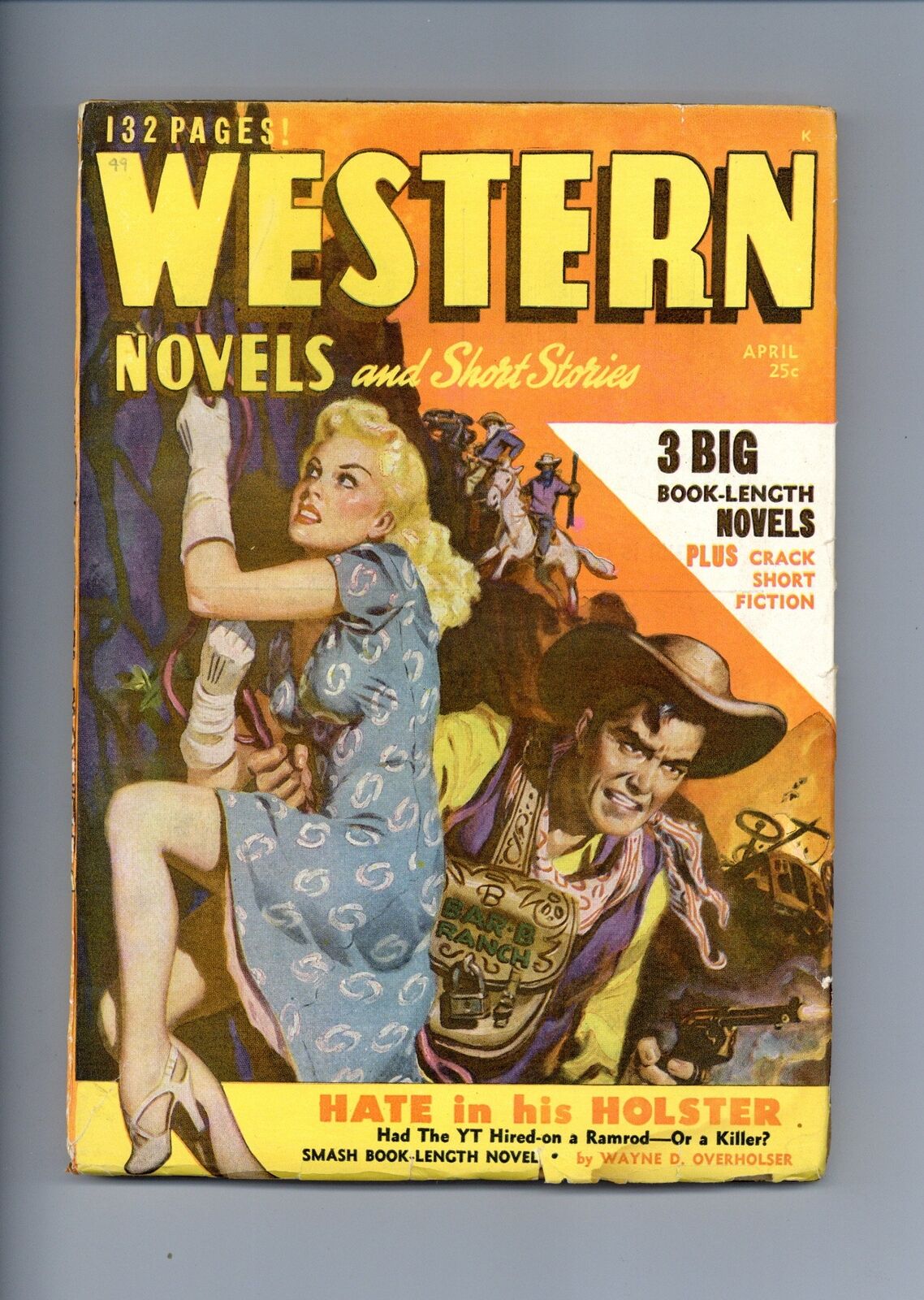 Western Novel and Short Stories Pulp Apr 1949 Vol. 11 #9 VG