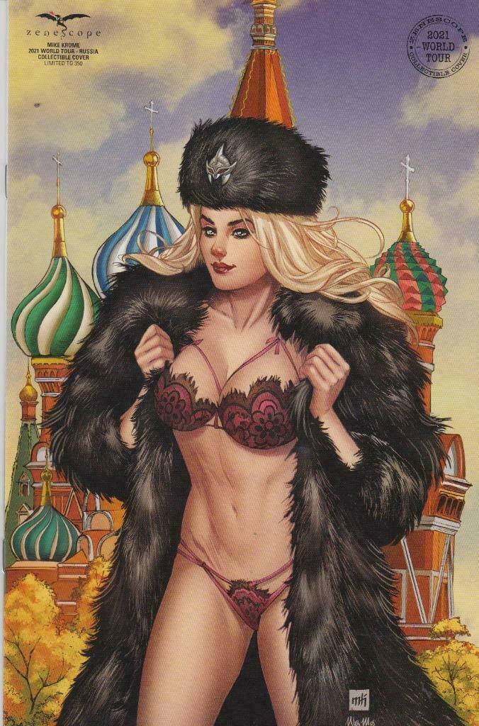 Zenescope 2021 World Tour Collectible Cover Mike Krome Russia LE 350 NM