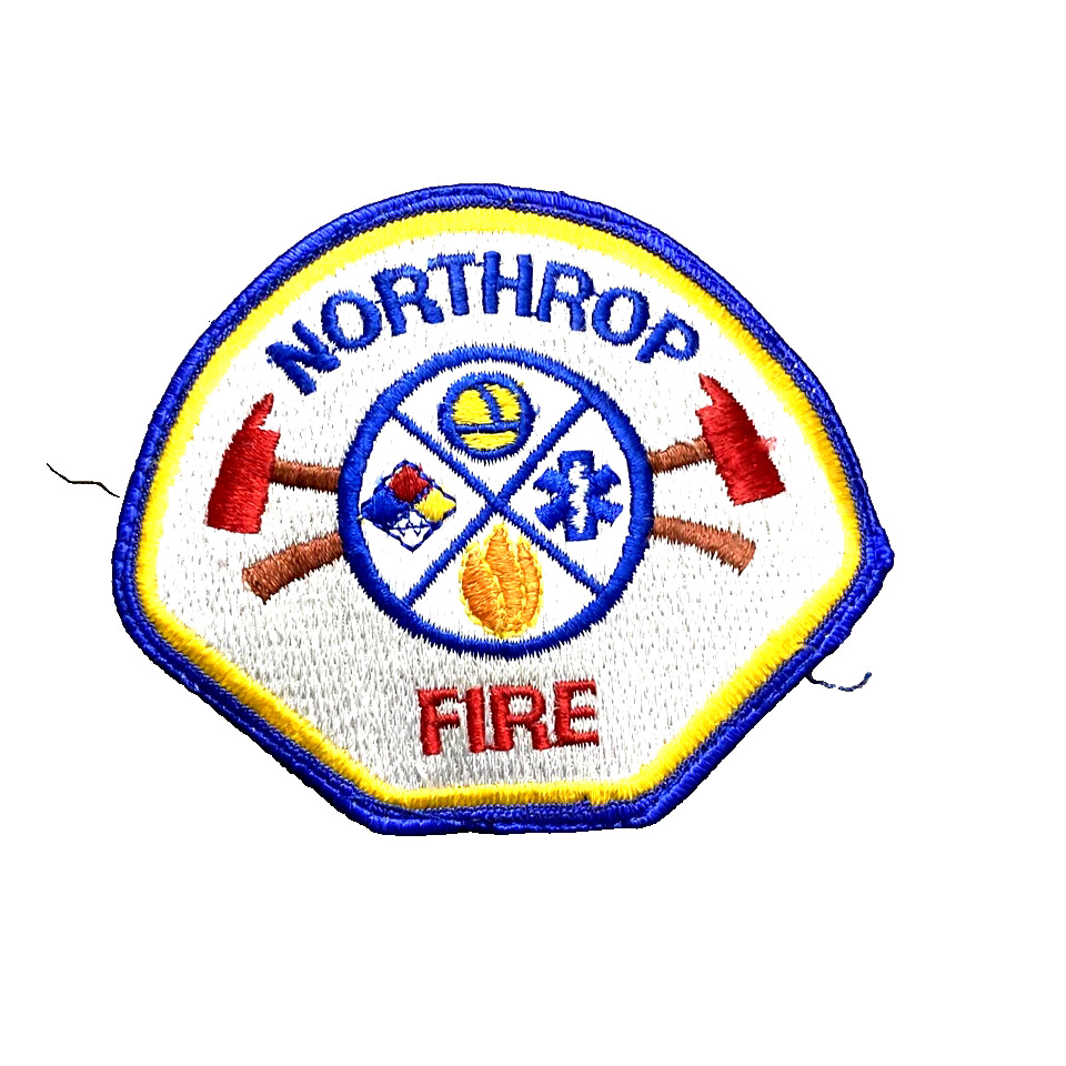 Vintage Late 1980\'s Northrop Obsolete CA Fire Department Embroidered Patch