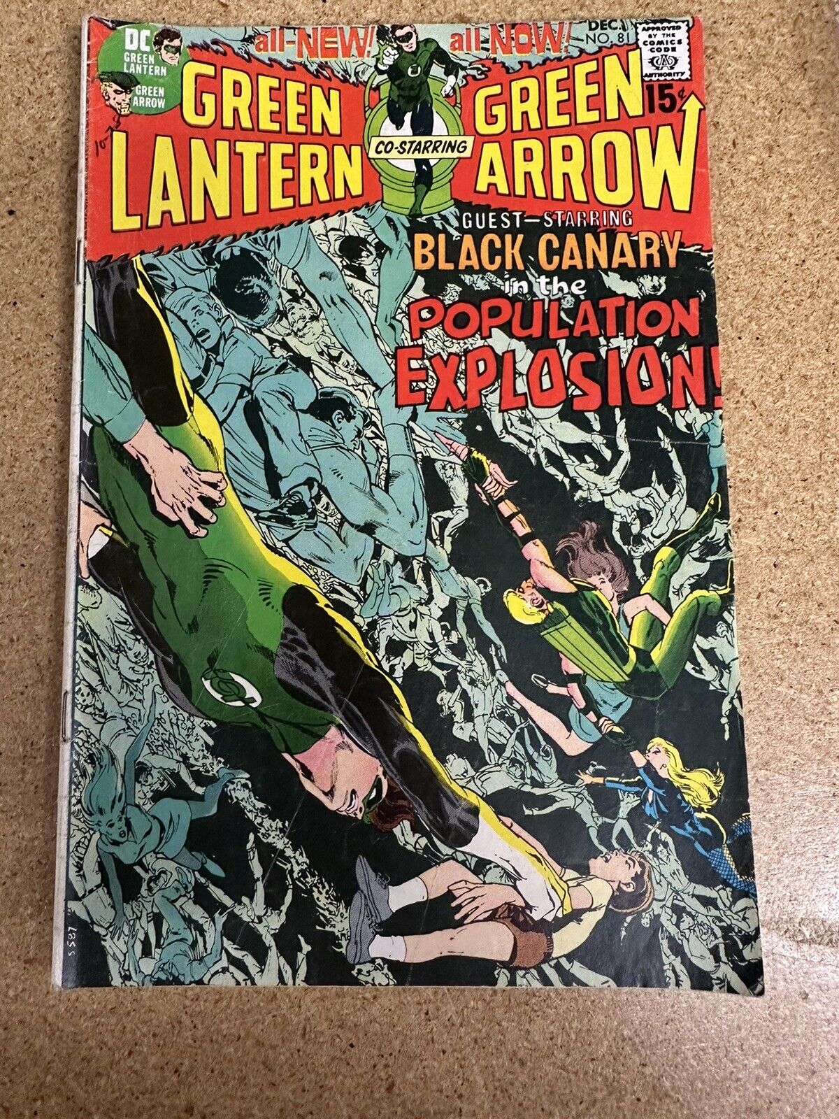 Green Lantern/Green Arrow 81  DC 1970 Neal Adams Black Canary