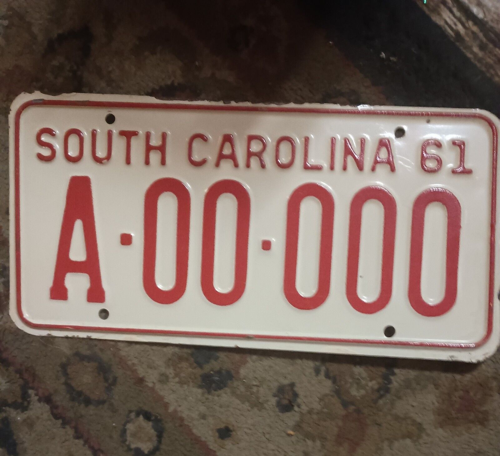 Vintage South Carolina Licence Plate