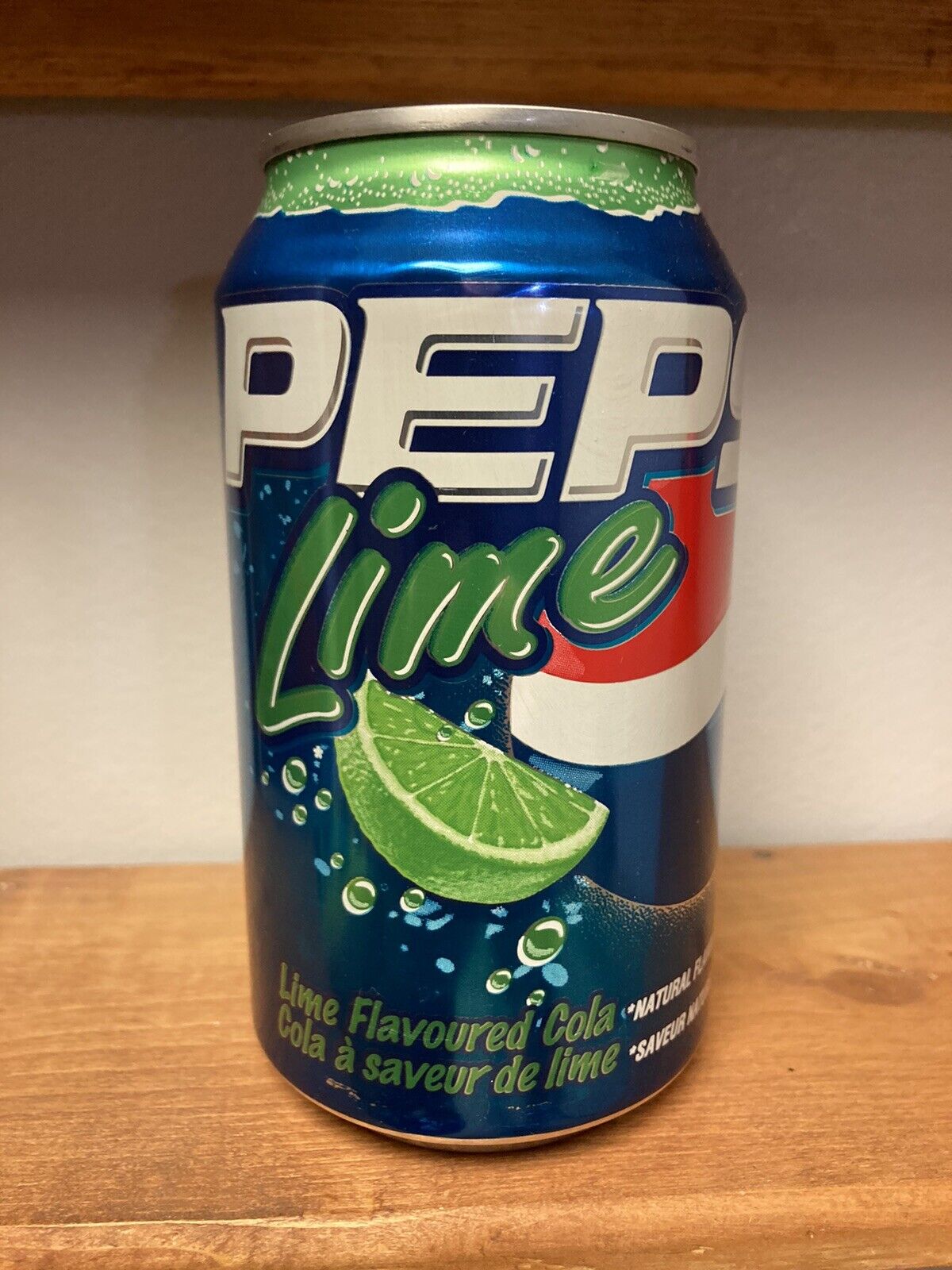 2005 Cdn Pepsi Lime Empty 12oz Can. Drained Under Tab. 