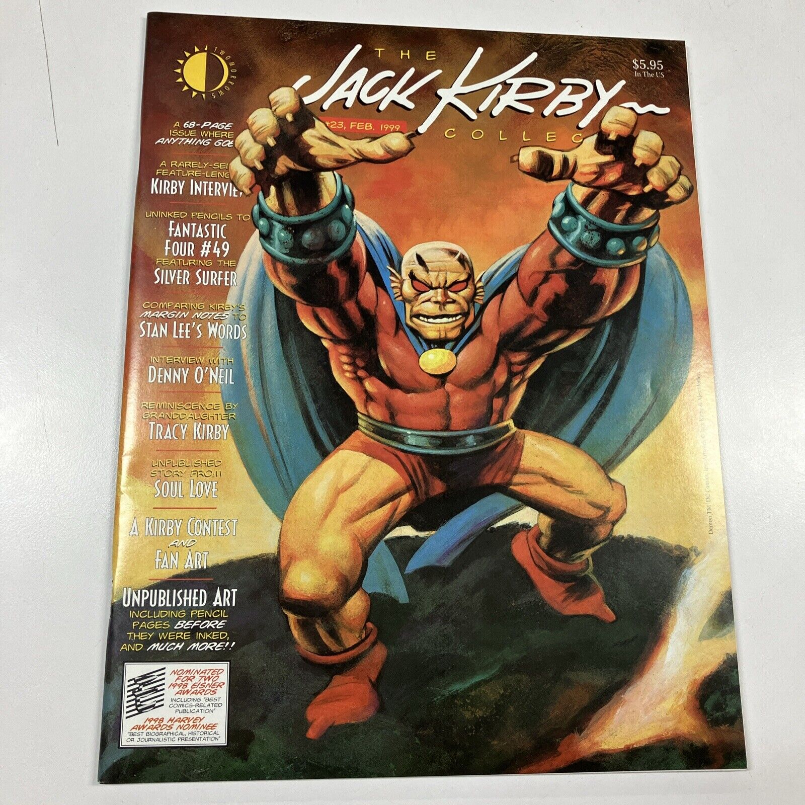 JACK KIRBY COLLECTOR  #23 February 1999 Excellent CLEAN  Condition B\\W MAGAZINE