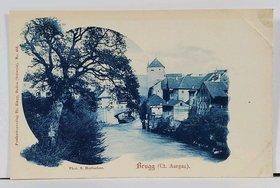 BRUGG Switzerland (Ct. Aargau) c1900 Postcard G7