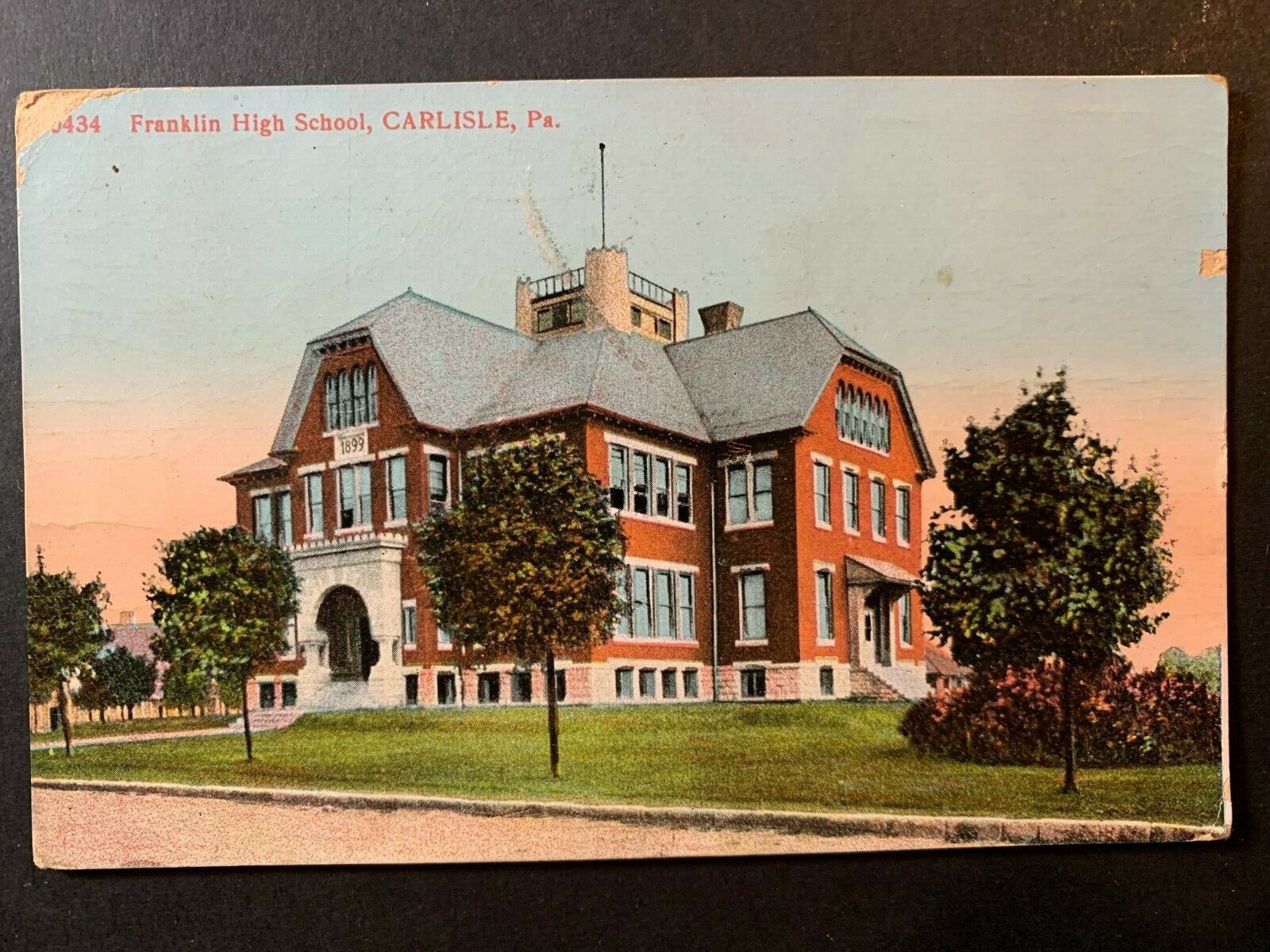 Postcard Carlisle PA - c1910s Franklin High School