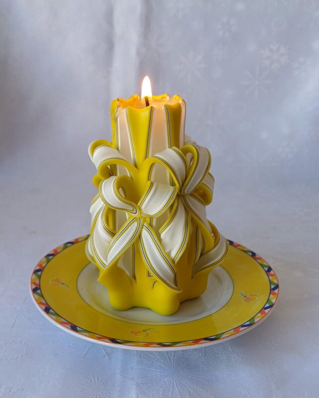 Unique decorative Handmade Gift Candle Hand Carved Art Candle 15×7 cm