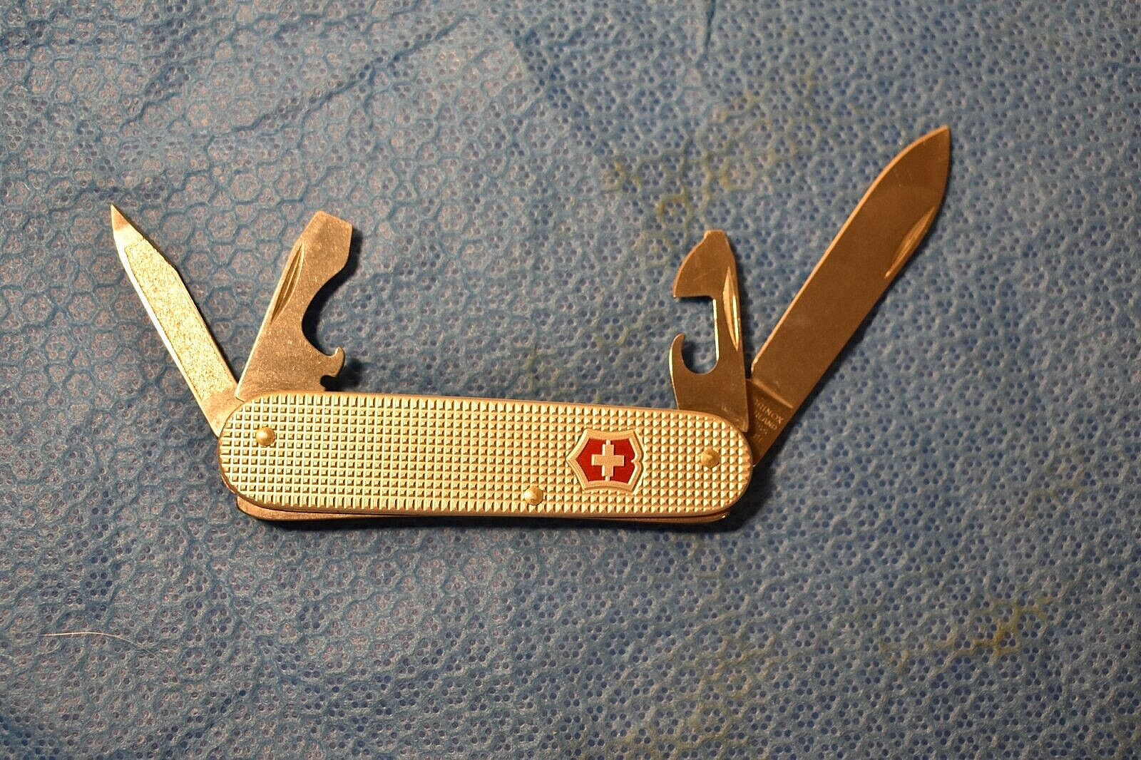 Victorinox Cadet Alox Silver Pocket Knife Silver Swiss Army Blade Survival EDC