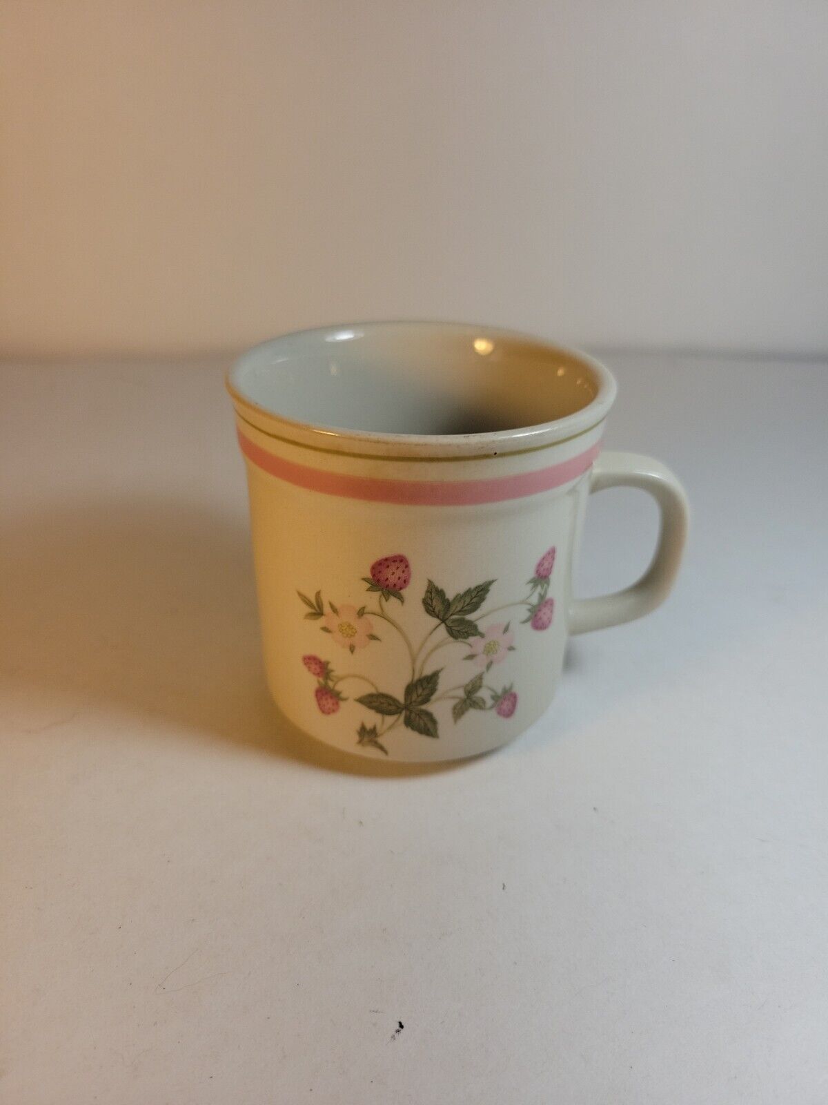 Vintage Newcor Floral Stoneware Coffee Mug
