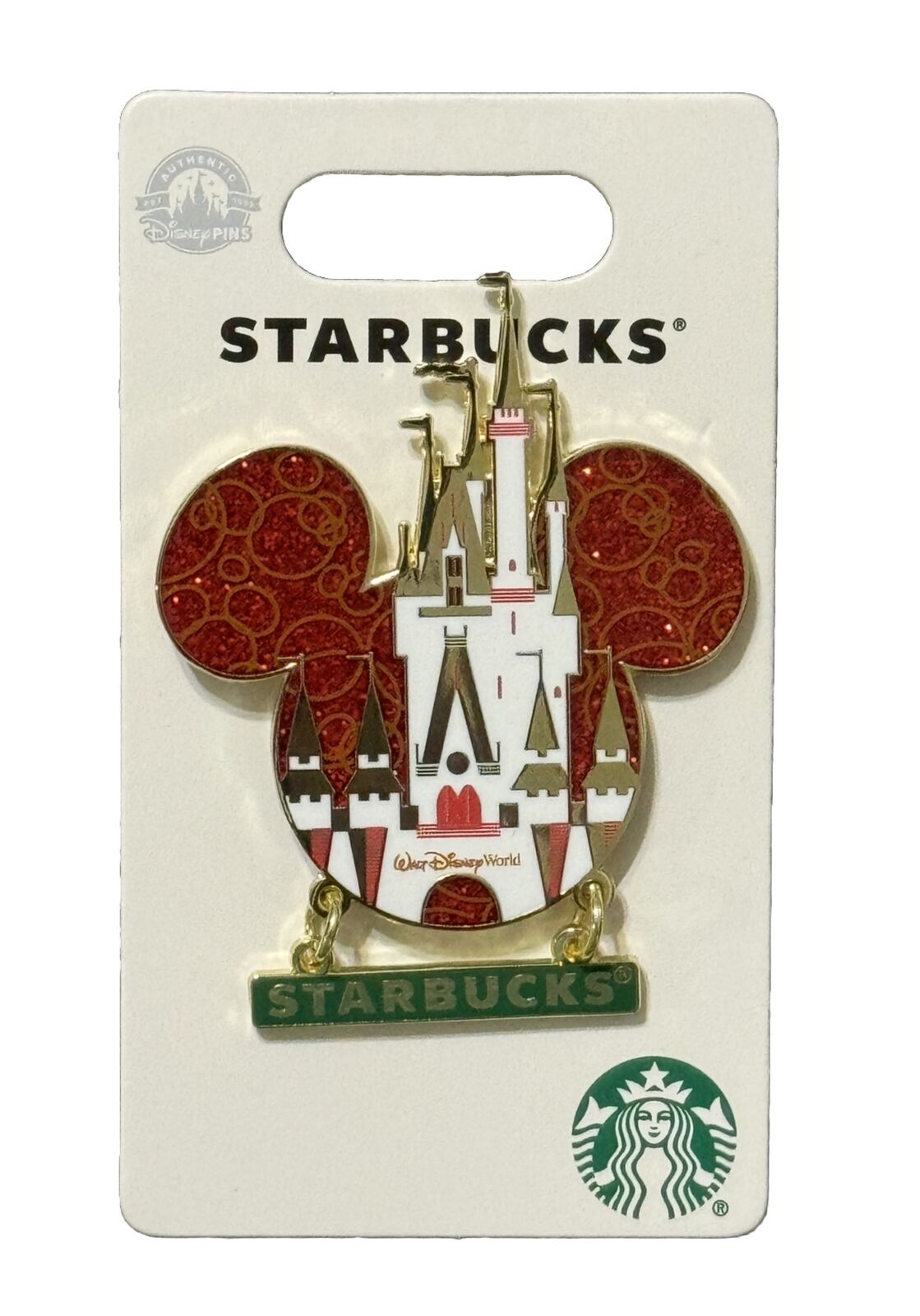 2023 Disney Parks Walt Disney World Starbucks Holiday Christmas Castle Pin