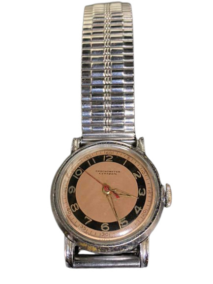 Overhauled Citizen postwar luminous all number dial wrist watch 202211M