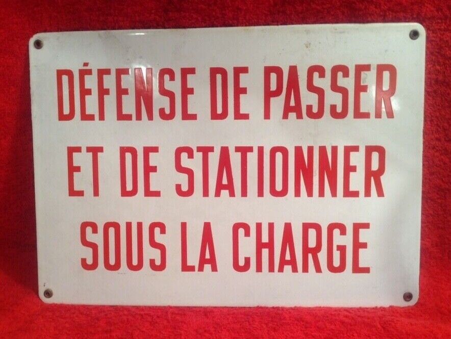 Vintage French Street sign \