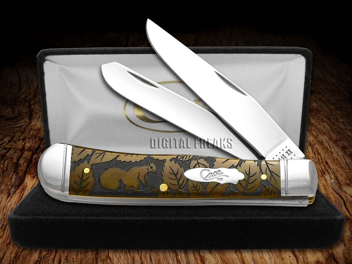Case xx Trapper Knife Squirrel Wildlife Series Antique Bone 1/500 Pocket Knives