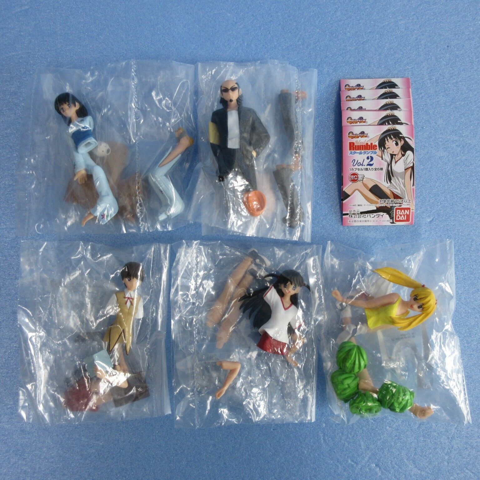 School Rumble mini Figure HGIF Series Vol.2 Set of 5 BANDAI official authentic