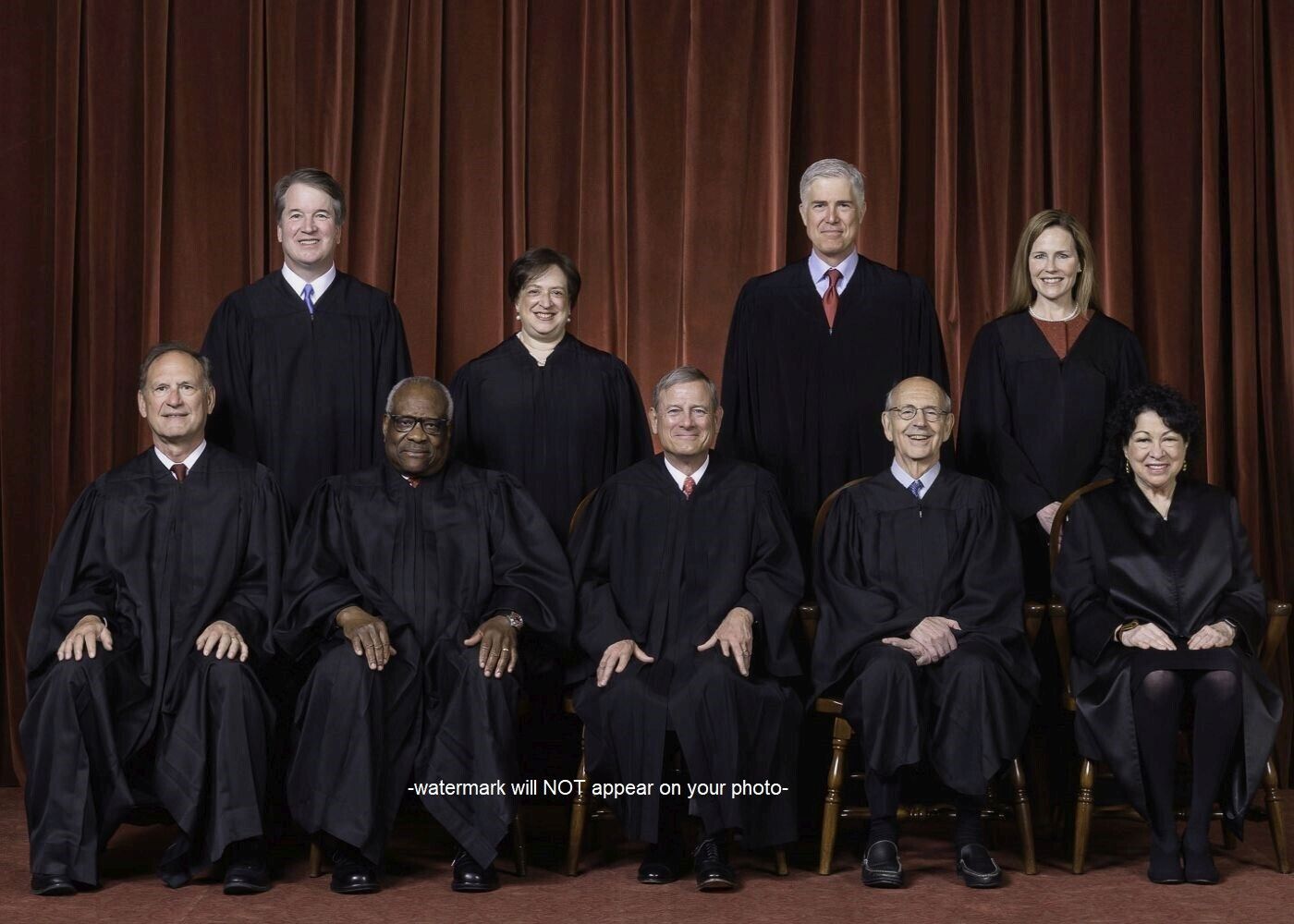 United States Supreme Court PHOTO Roberts Court 2020 Justices