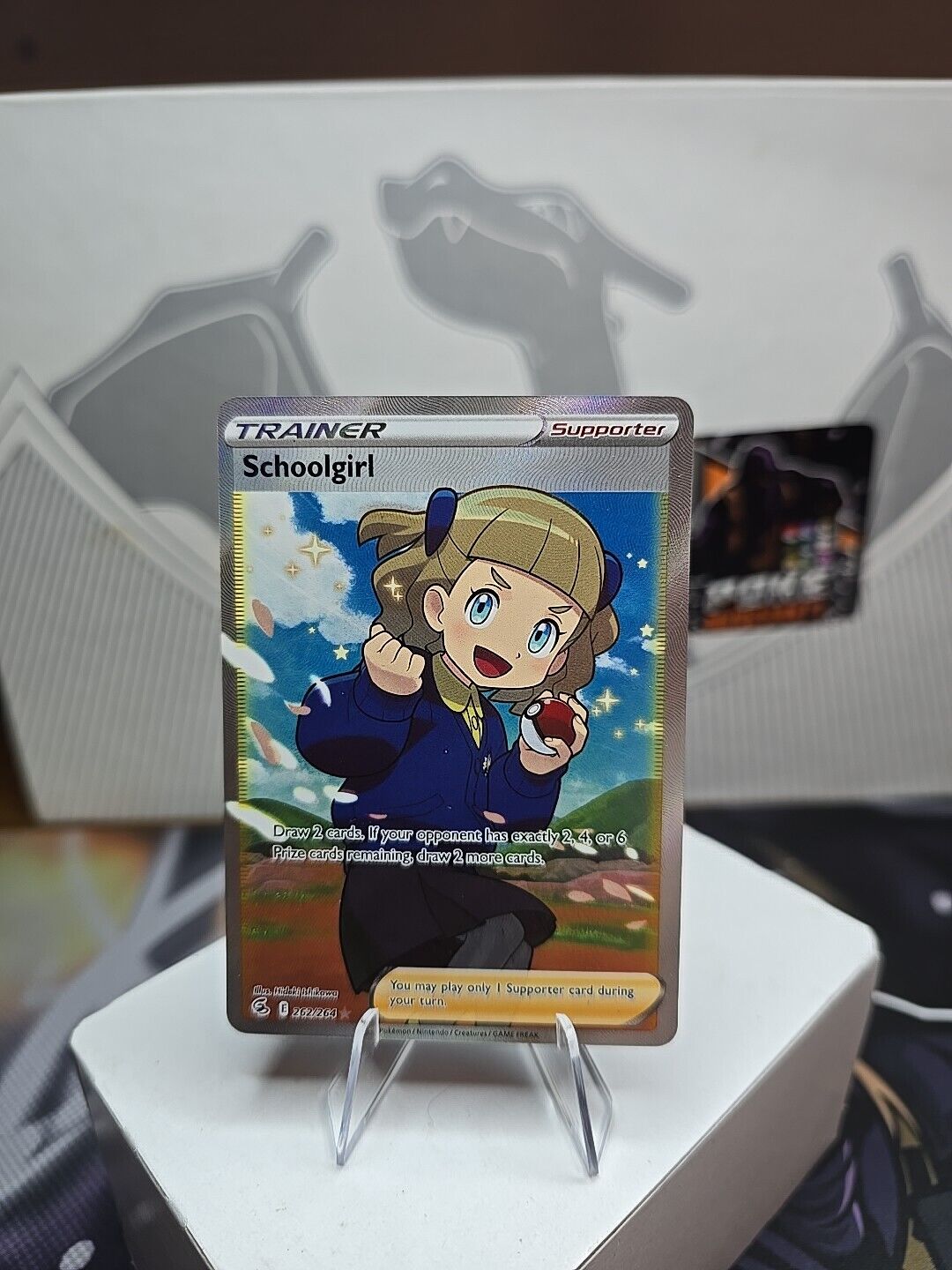 Pokémon TCG Schoolgirl Fusion Strike 262/264 Holo Full Art Ultra Rare