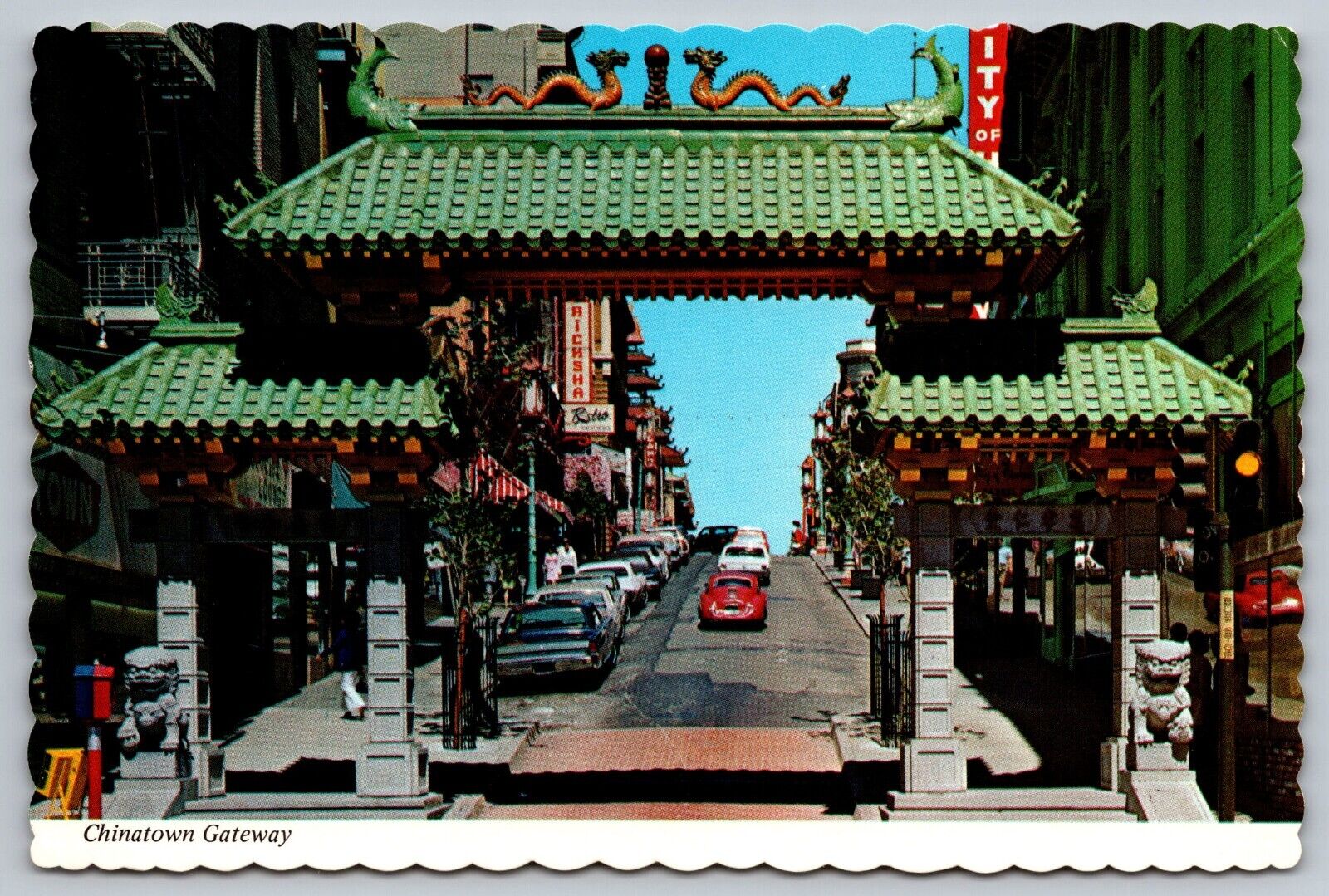 San Francisco\'s Chinatown Gateway to the Orient 4x6 vintage postcard  (A3)