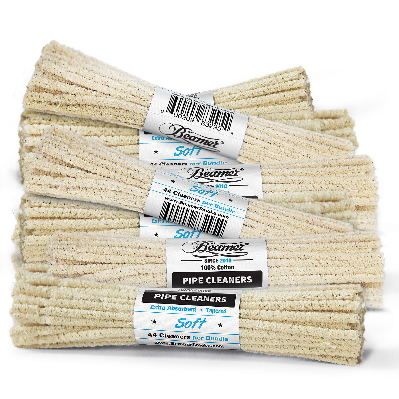 3 Bundles 132 ct Beamer Soft Unbleached Absorbent Pipe Cleaner for cleaning