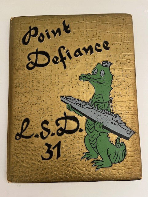 Original - rare - USS Point Defiance L.S.D. -31 WEST PAC 63-64 Naval cruise book