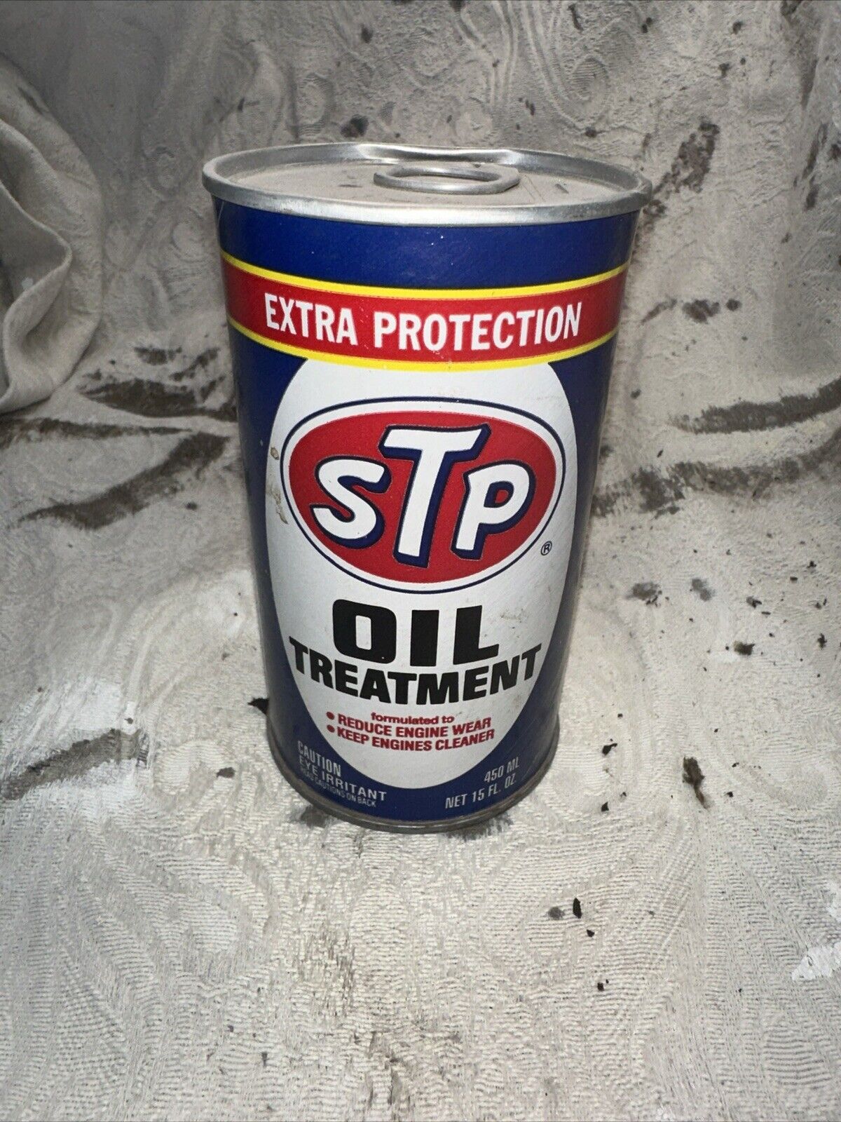 Very Rare Unopened Empty Can Vintage STP New Improved Oil Treatment